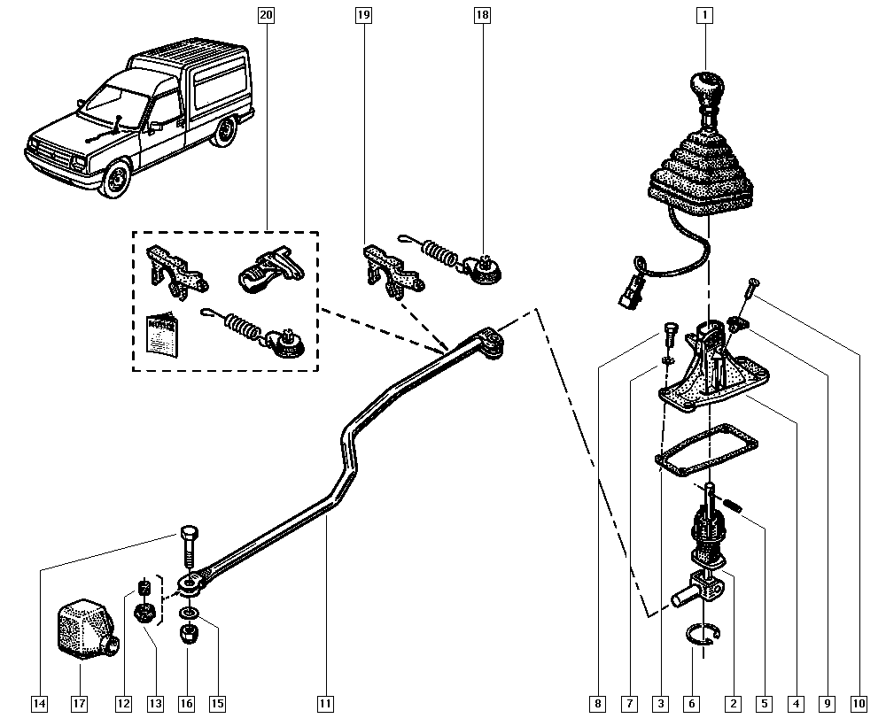 STC T402883 - Kit riparazione, Leva cambio www.autoricambi360.it