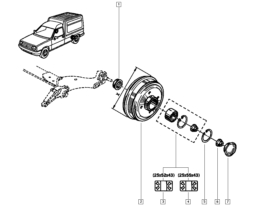 RENAULT 8200741443 - Kit cuscinetto ruota www.autoricambi360.it