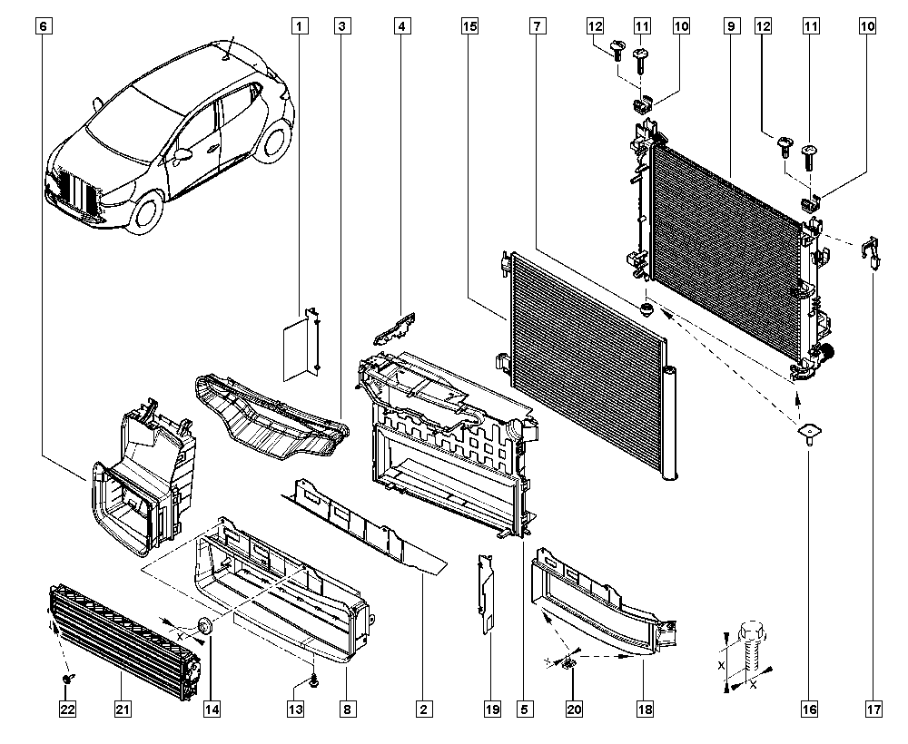 NRF 58444A - Radiatore, Raffreddamento motore www.autoricambi360.it