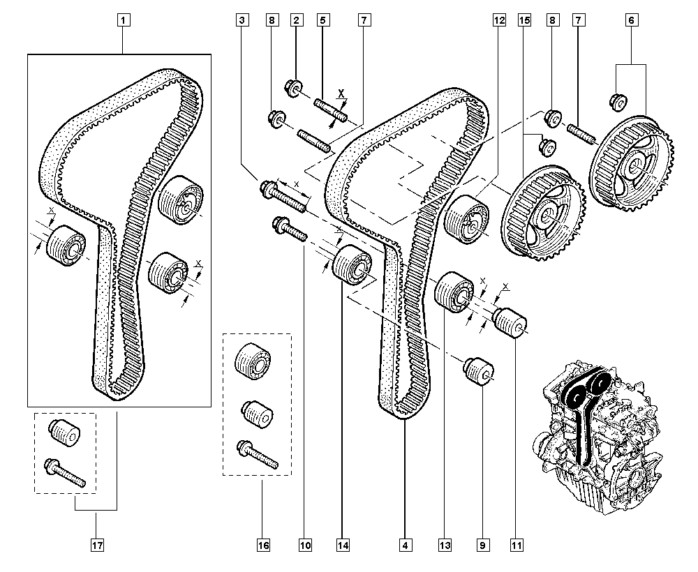 SKF VKM 16550 - Rullo tenditore, Cinghia dentata www.autoricambi360.it