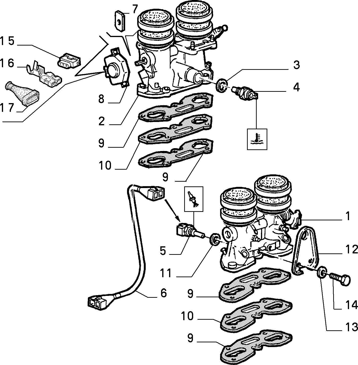 FCA 5972332 - Sensore, Temperatura refrigerante www.autoricambi360.it