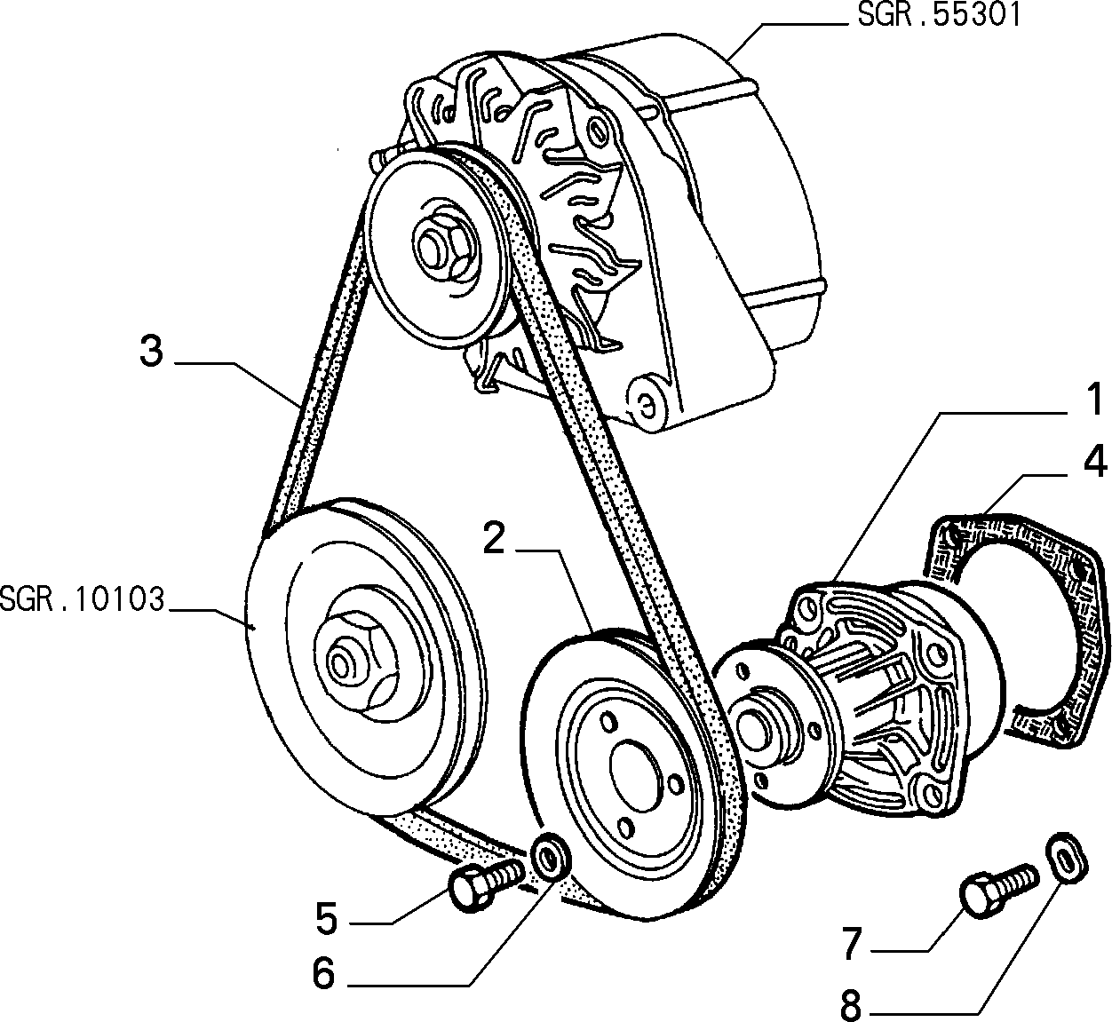 FCA 60504835 - Cinghia trapezoidale www.autoricambi360.it