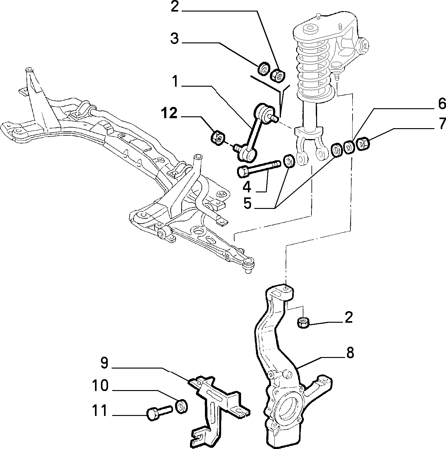 FCA 60625029 - Asta / Puntone, Stabilizzatore www.autoricambi360.it