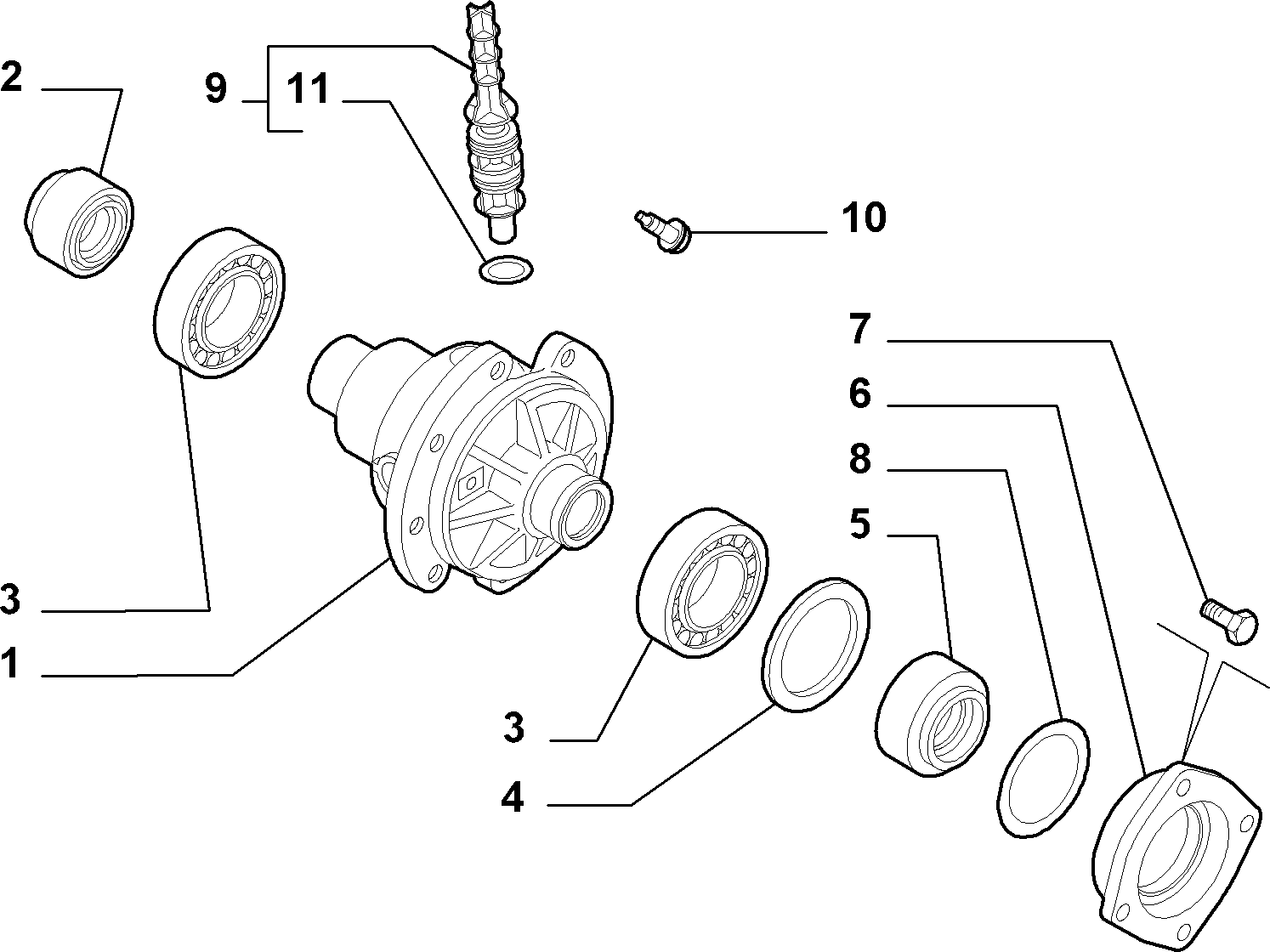 FCA 7655061 - Kit cuscinetto ruota www.autoricambi360.it
