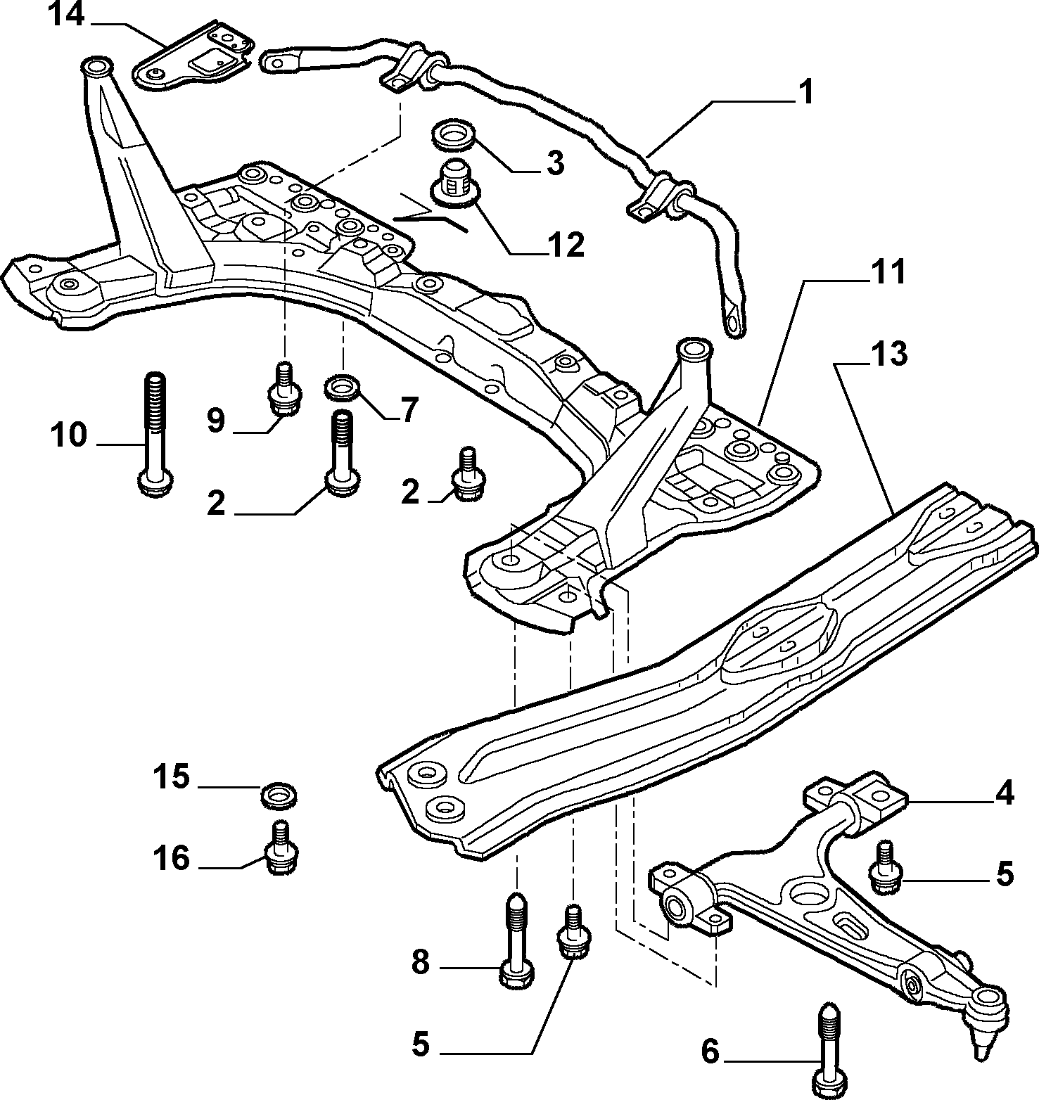 FCA 60686892* - Braccio oscillante, Sospensione ruota www.autoricambi360.it