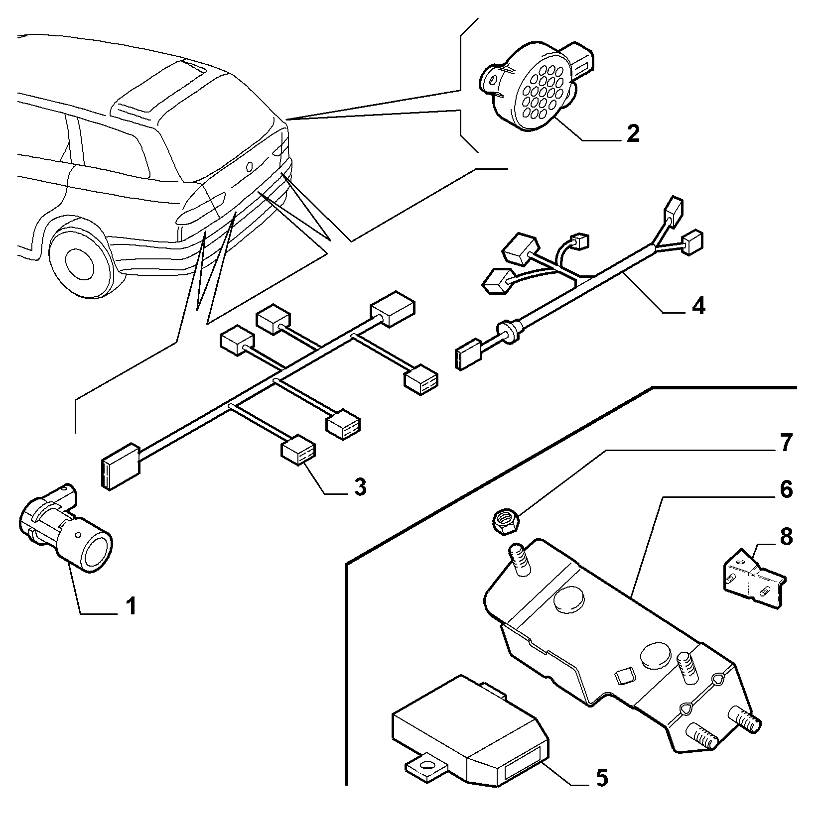 FCA 735393479 - Sensore, Assistenza parcheggio www.autoricambi360.it