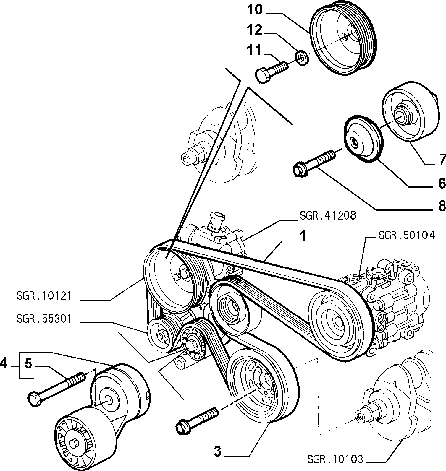 FCA 60655588 - SCREW AND WASHERASSY M8X55 www.autoricambi360.it