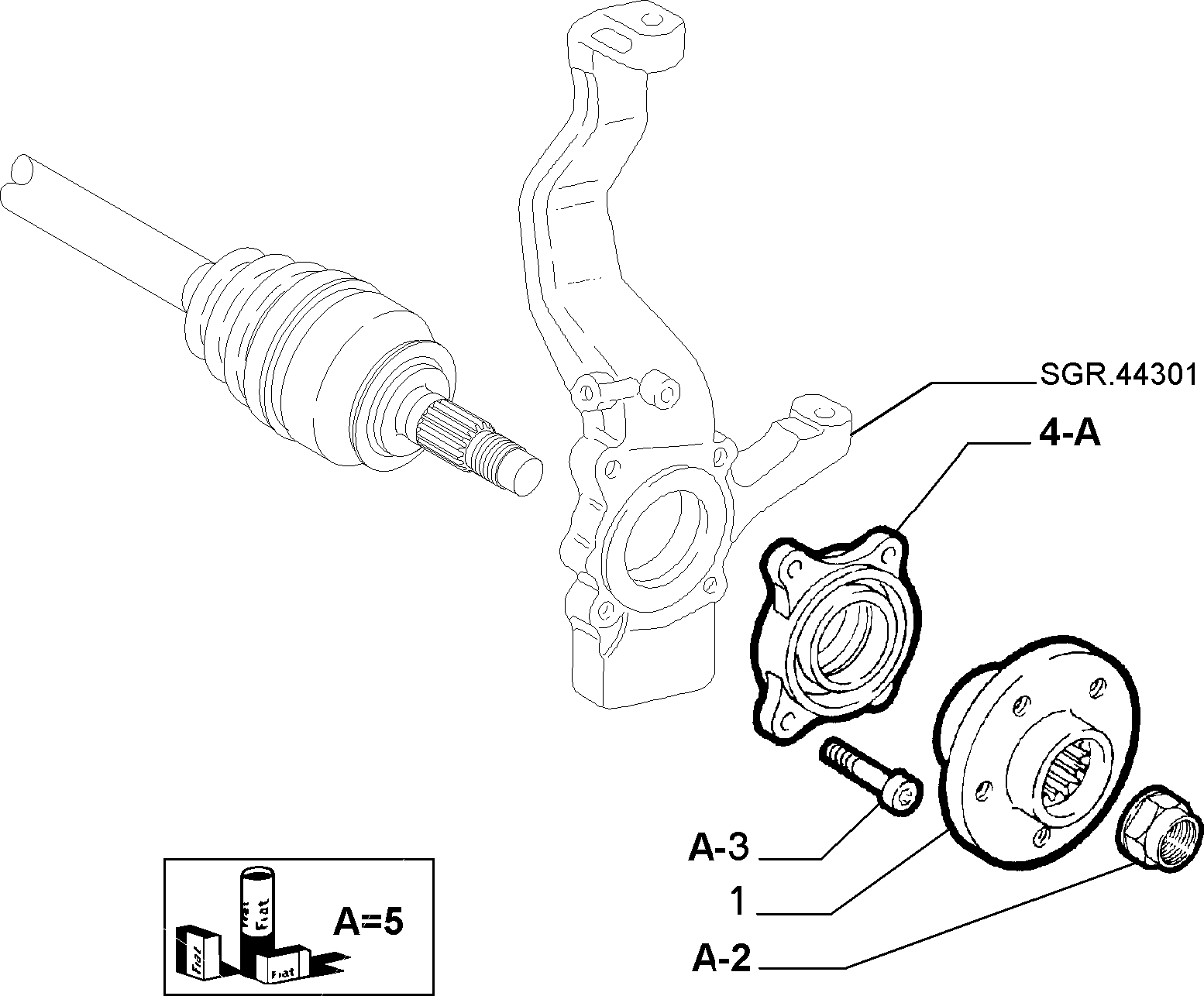 FCA 51752463 - Kit cuscinetto ruota www.autoricambi360.it