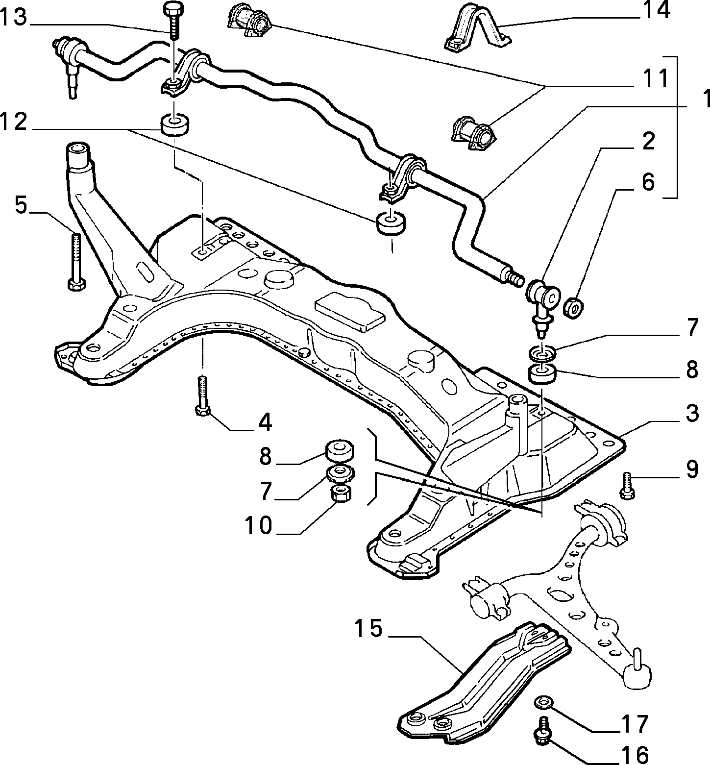 FCA 60570627 - Asta / Puntone, Stabilizzatore www.autoricambi360.it
