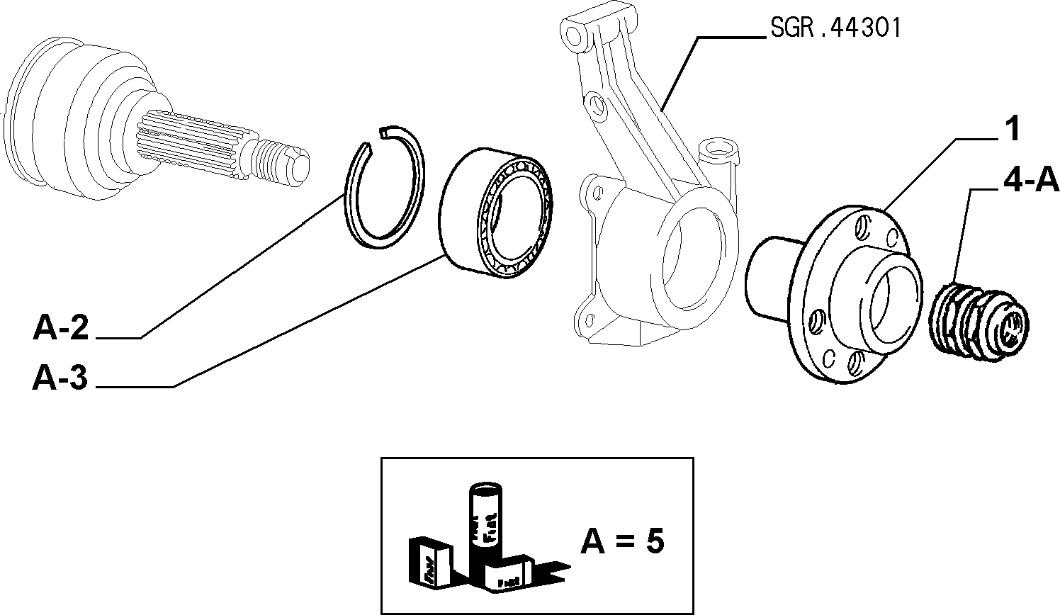 FCA 71714460 - Kit cuscinetto ruota www.autoricambi360.it