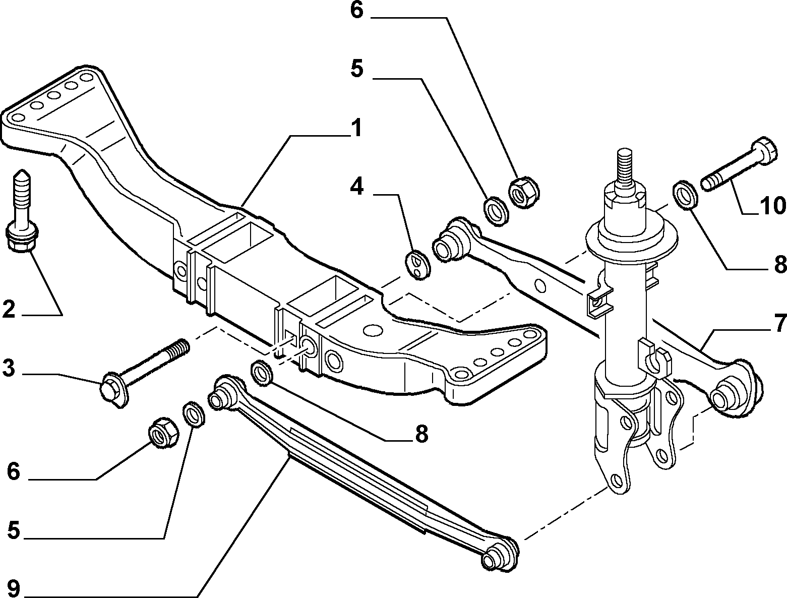 FCA 60679374 - Kit riparazione, Braccio trasversale www.autoricambi360.it