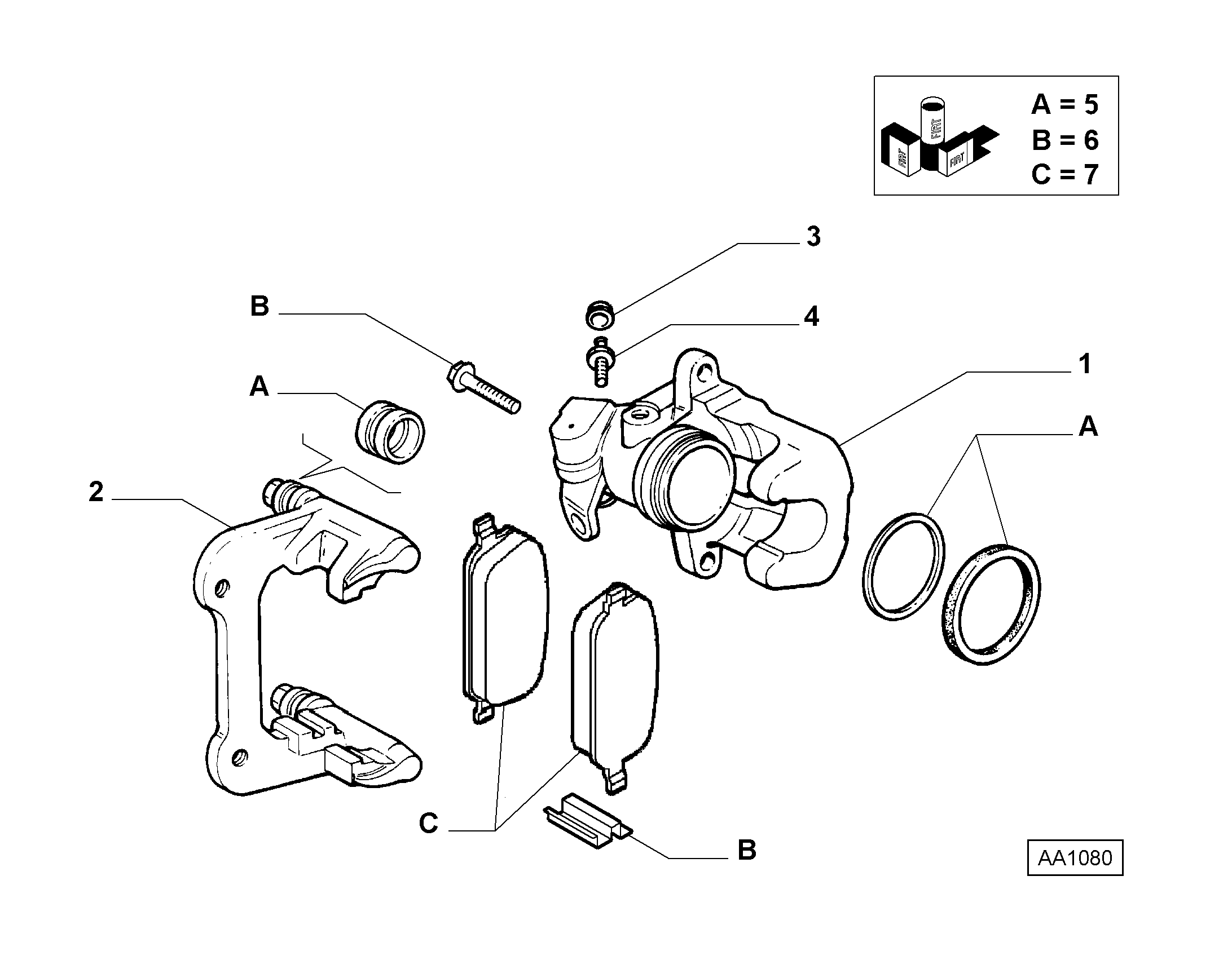 FCA 71770991 - Kit pastiglie freno, Freno a disco www.autoricambi360.it