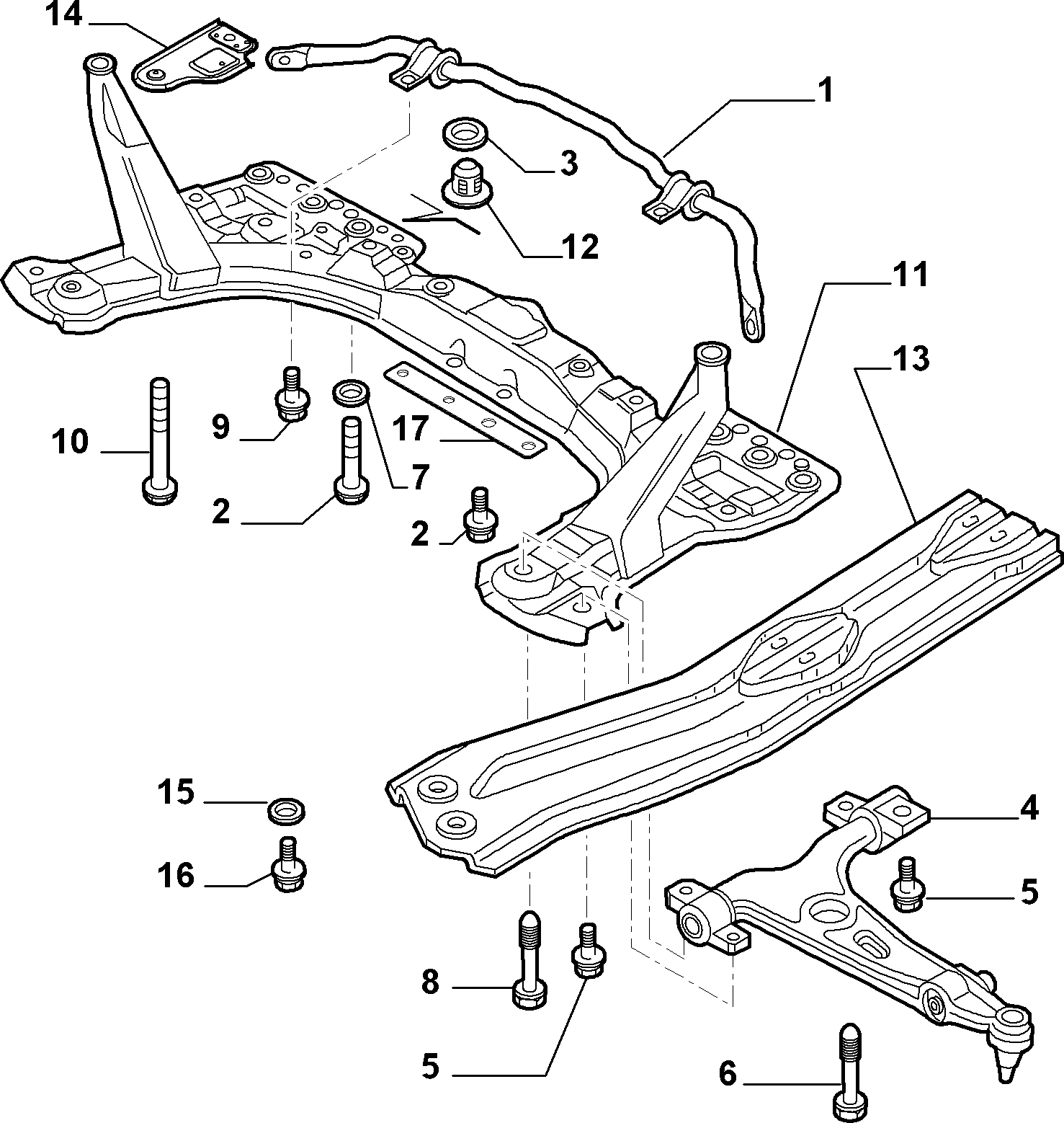 FCA 60686892* - Braccio oscillante, Sospensione ruota www.autoricambi360.it