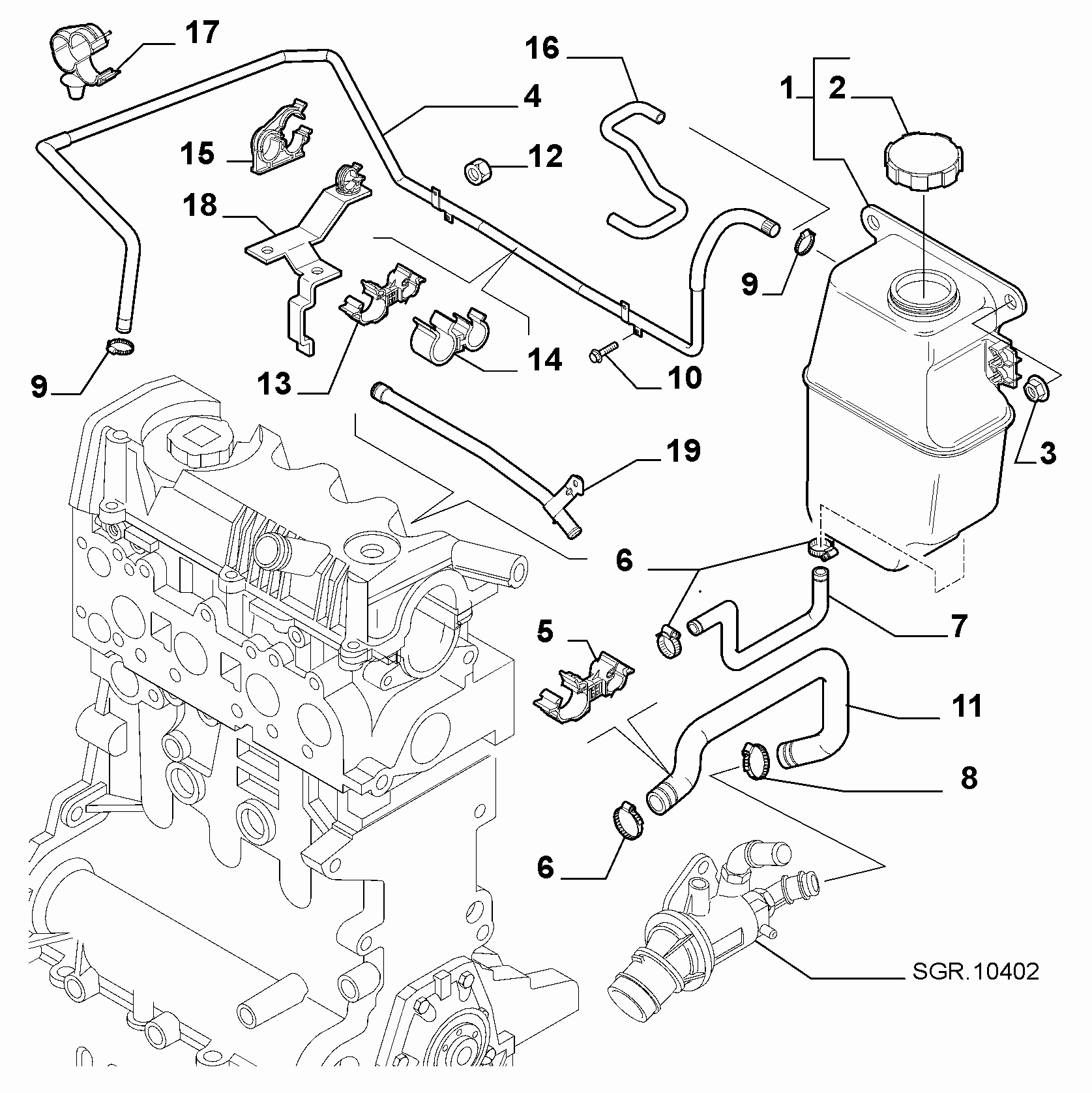 FCA 60698806 - Serbatoio compensazione, Refrigerante www.autoricambi360.it