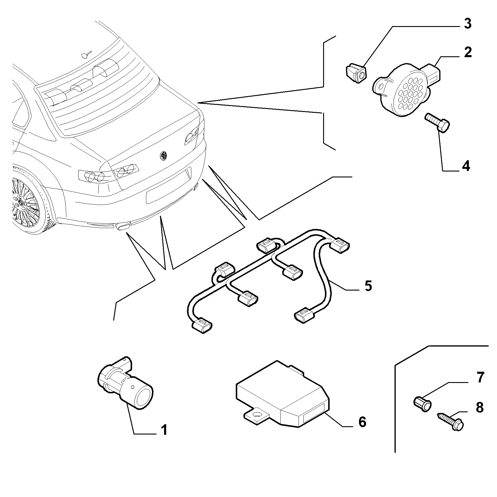 FCA 735393479 - Sensore, Assistenza parcheggio www.autoricambi360.it