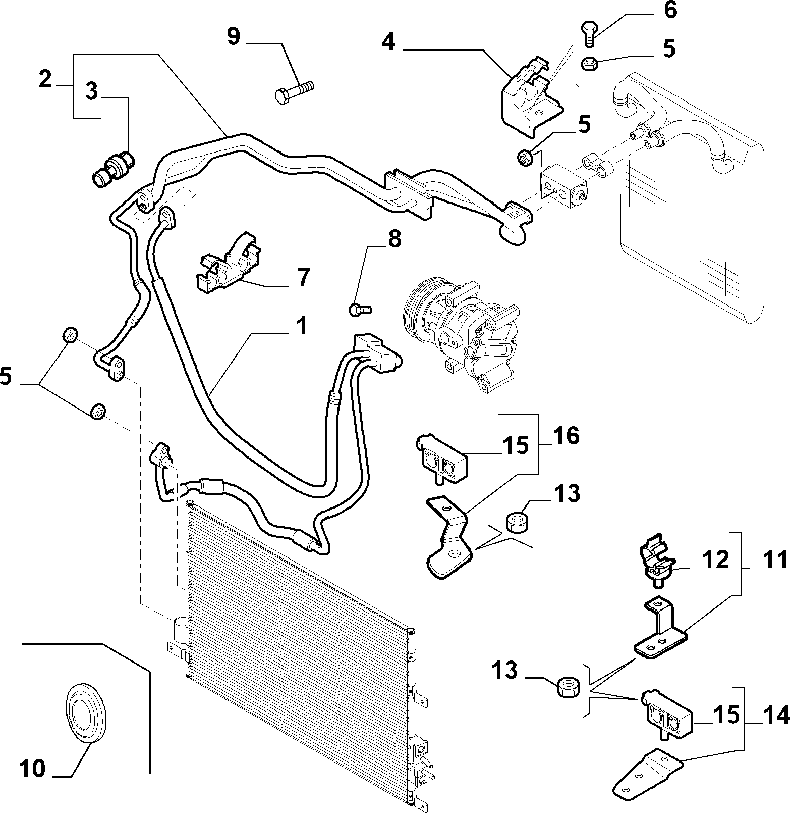 FCA 51768288 - Interruttore a pressione, Climatizzatore www.autoricambi360.it