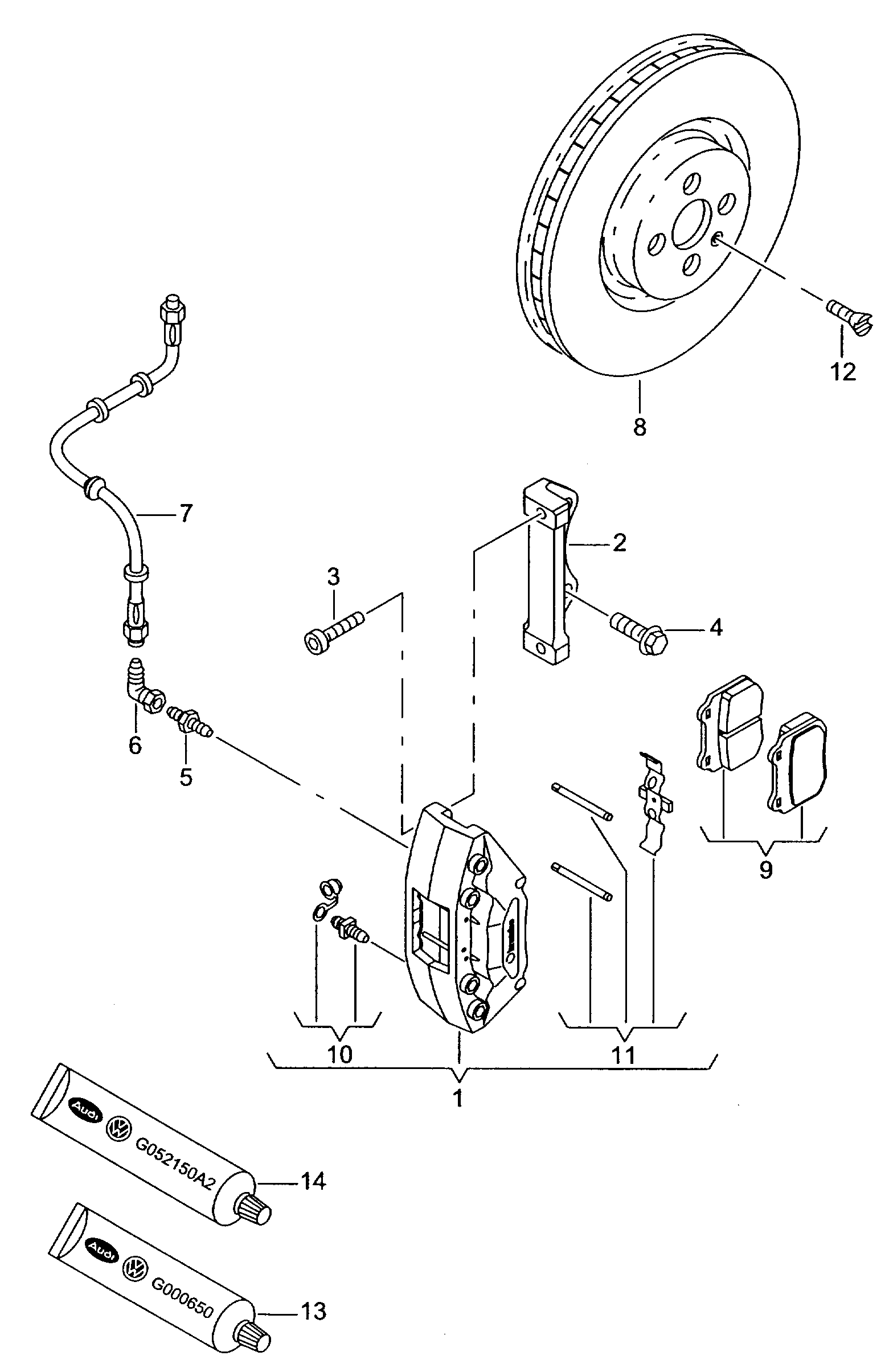 Samko 5SP1426 - Kit pastiglie freno, Freno a disco www.autoricambi360.it