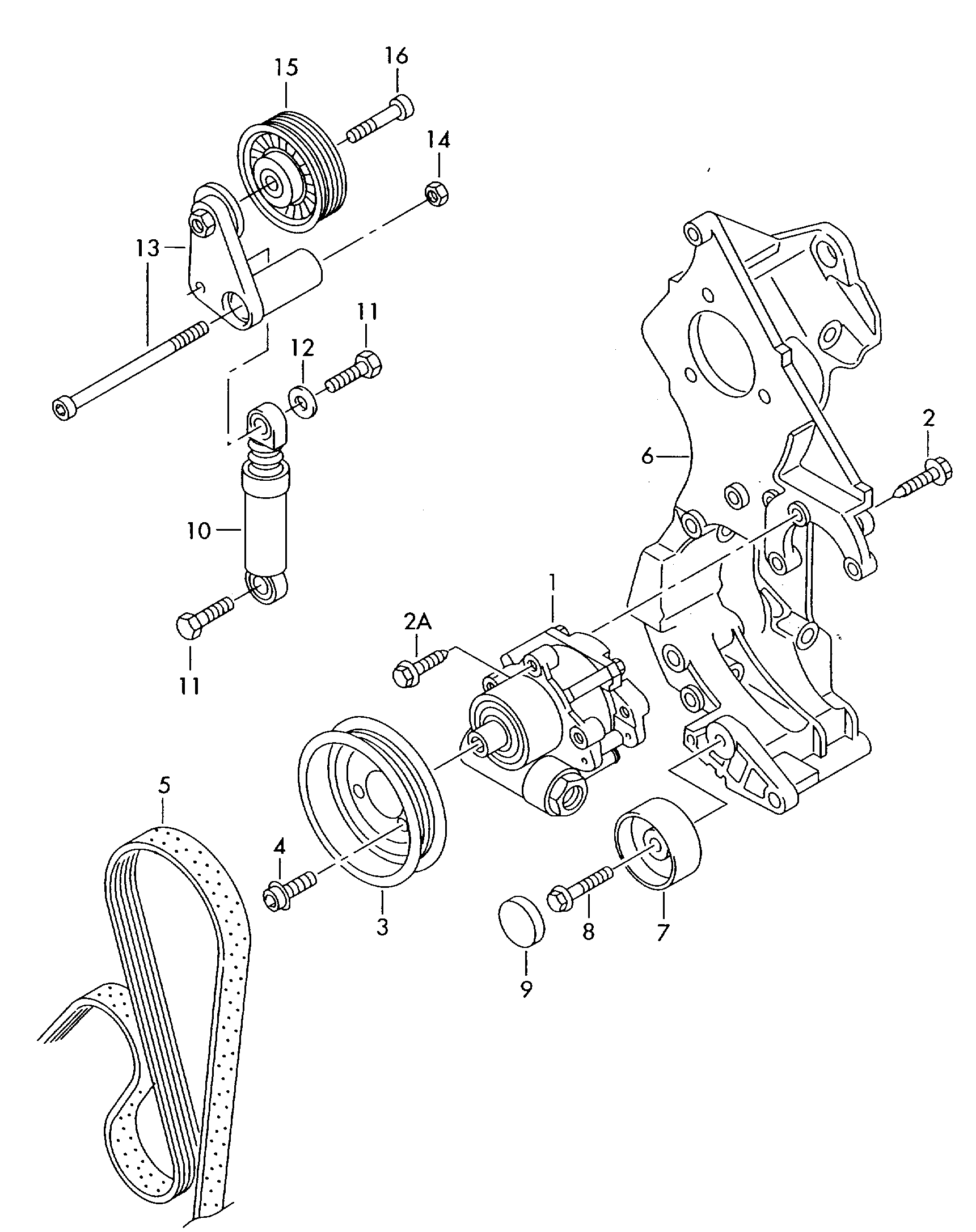 VAG 038 145 276 - Kit Cinghie Poly-V www.autoricambi360.it
