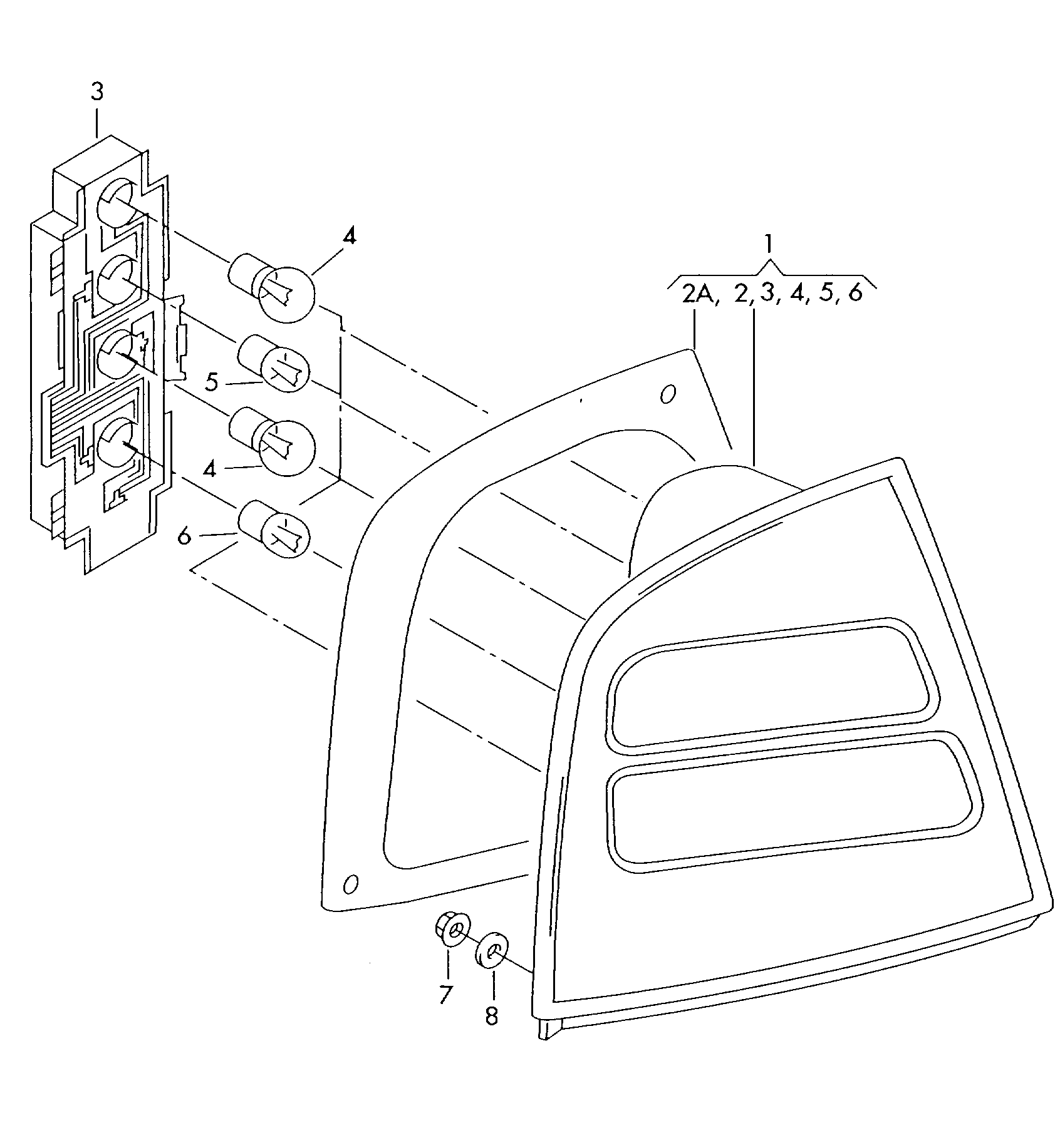 VAG N   102 510 01 - Lampadina, Luce stop / Luce posteriore www.autoricambi360.it