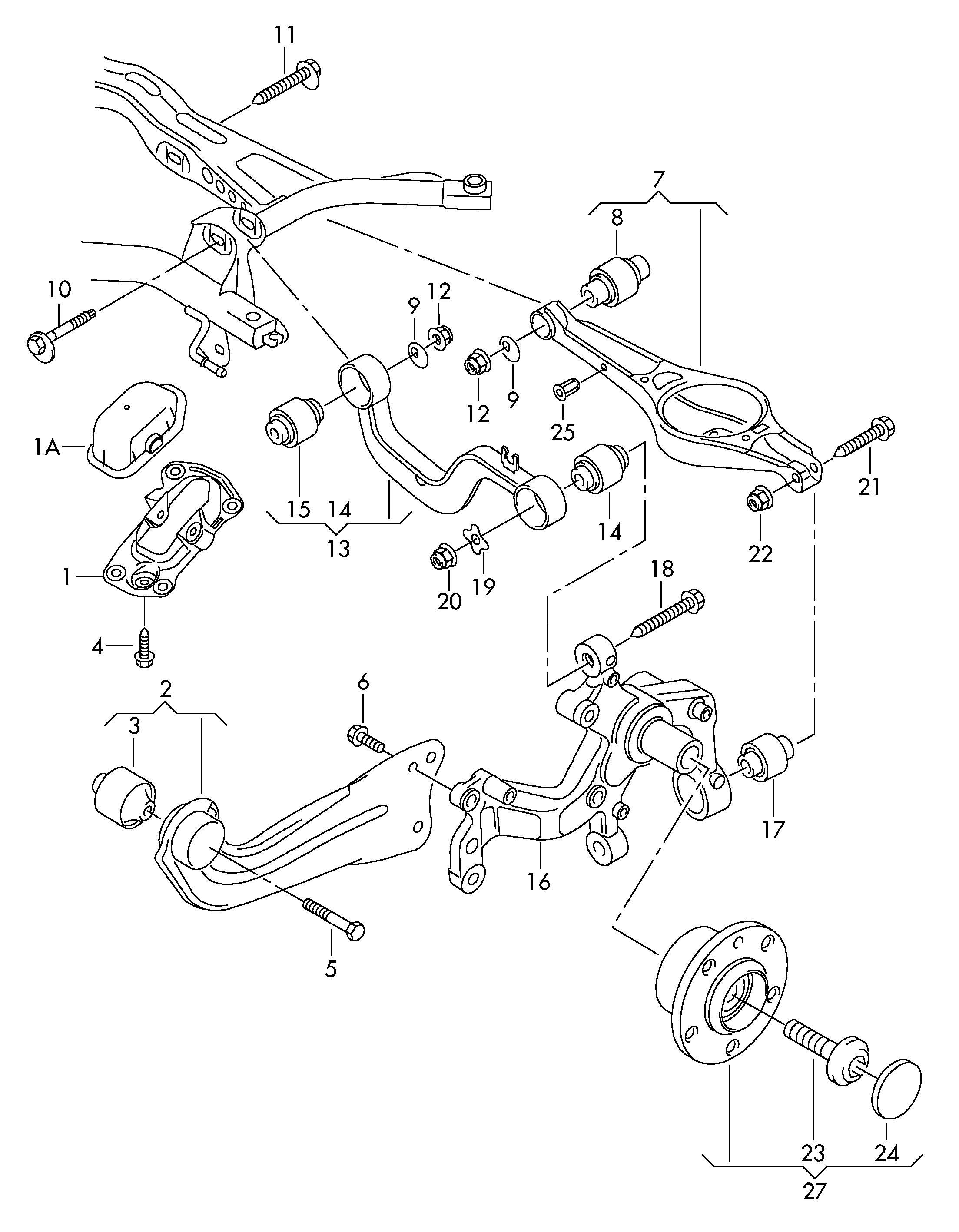 VAG 1K0 505 311 AB - Supporto, Corpo assiale www.autoricambi360.it