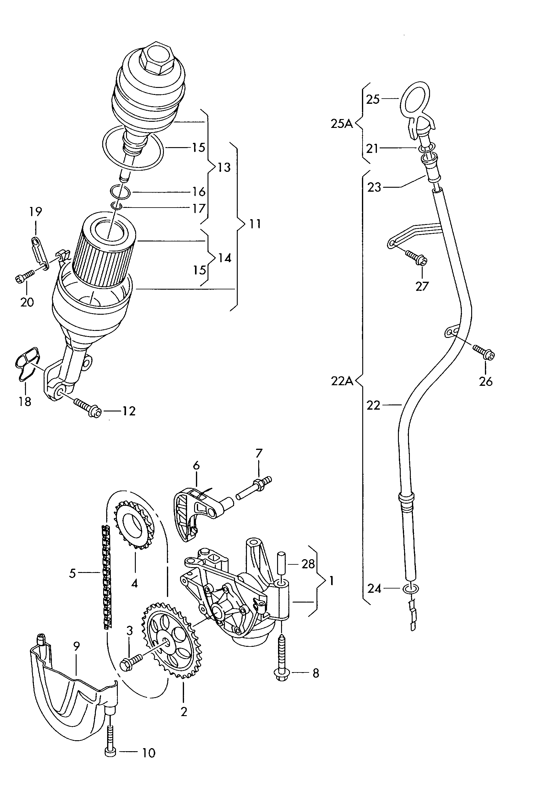 VAG 03E 115 121 D - Kit catena distribuzione www.autoricambi360.it