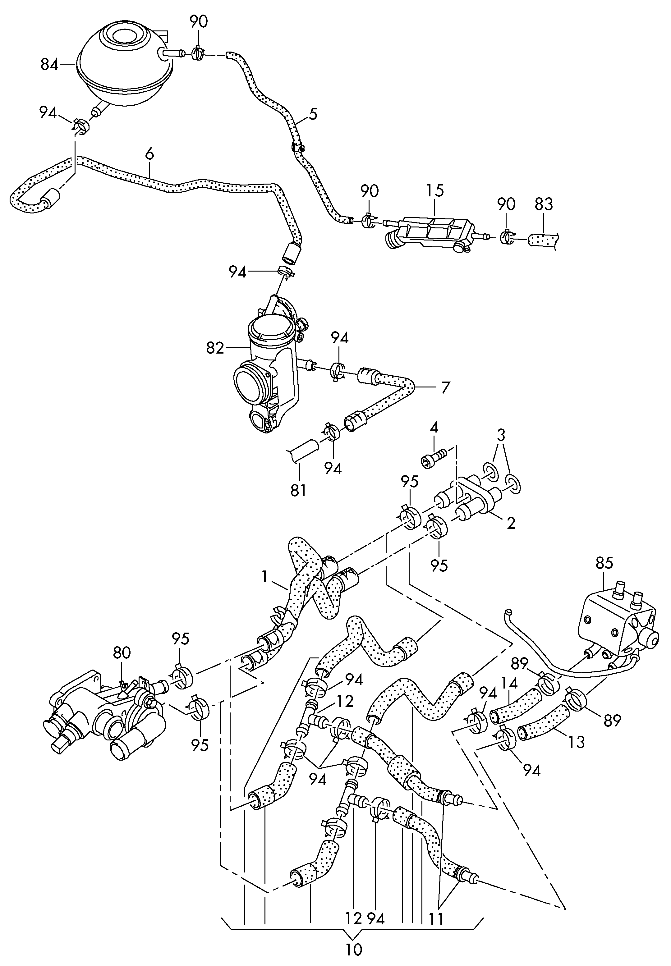 VAG 6Q0121407B - Serbatoio compensazione, Refrigerante www.autoricambi360.it
