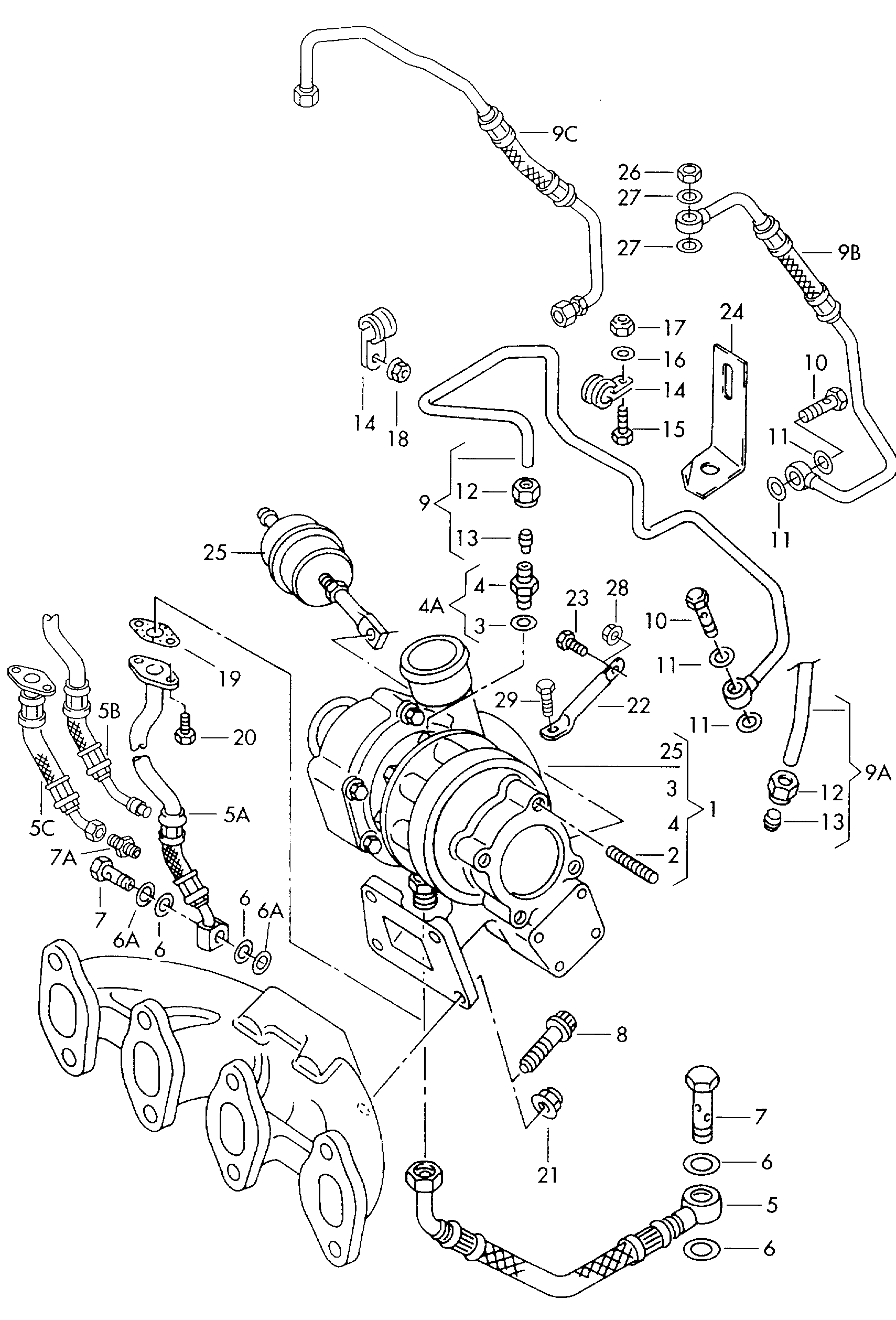 VAG 038145702N - Kit montaggio, Compressore www.autoricambi360.it
