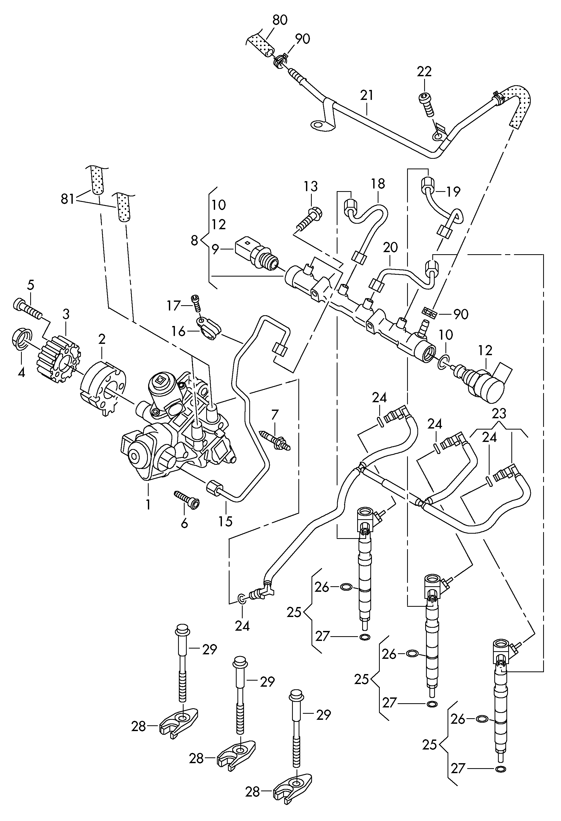 VAG N 911 803 01 - Kit cinghie dentate www.autoricambi360.it