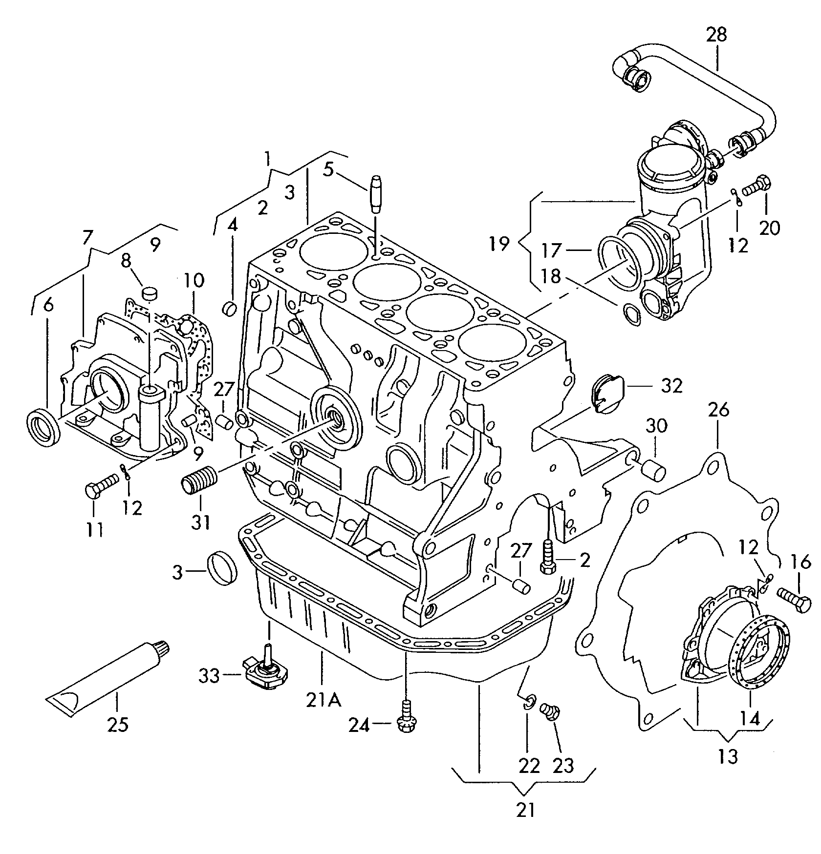 VAG D 176 600 M1 - Guarnizione, Carter distribuzione www.autoricambi360.it