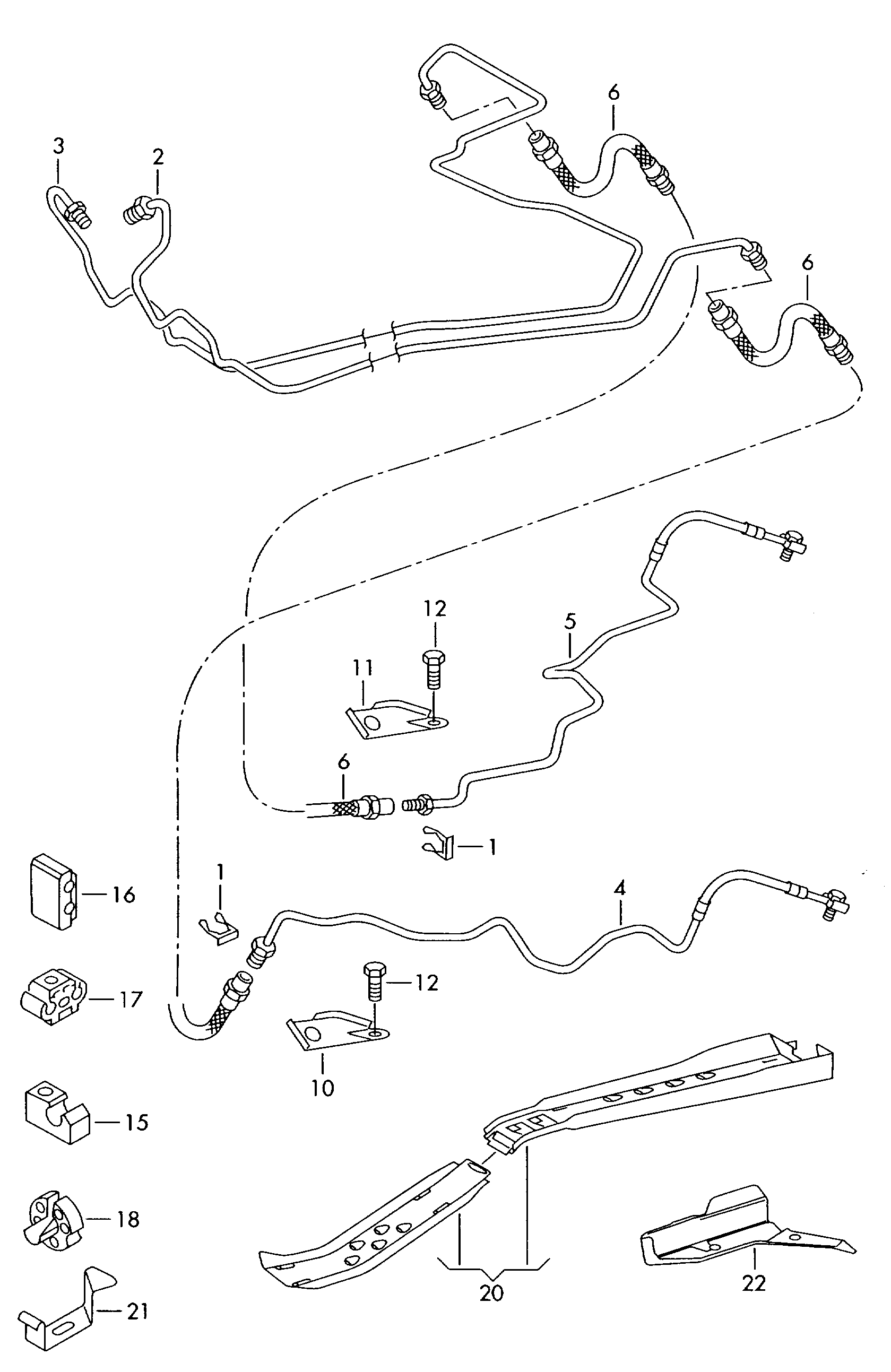 VAG 6Q0611775B - Flessibile del freno www.autoricambi360.it