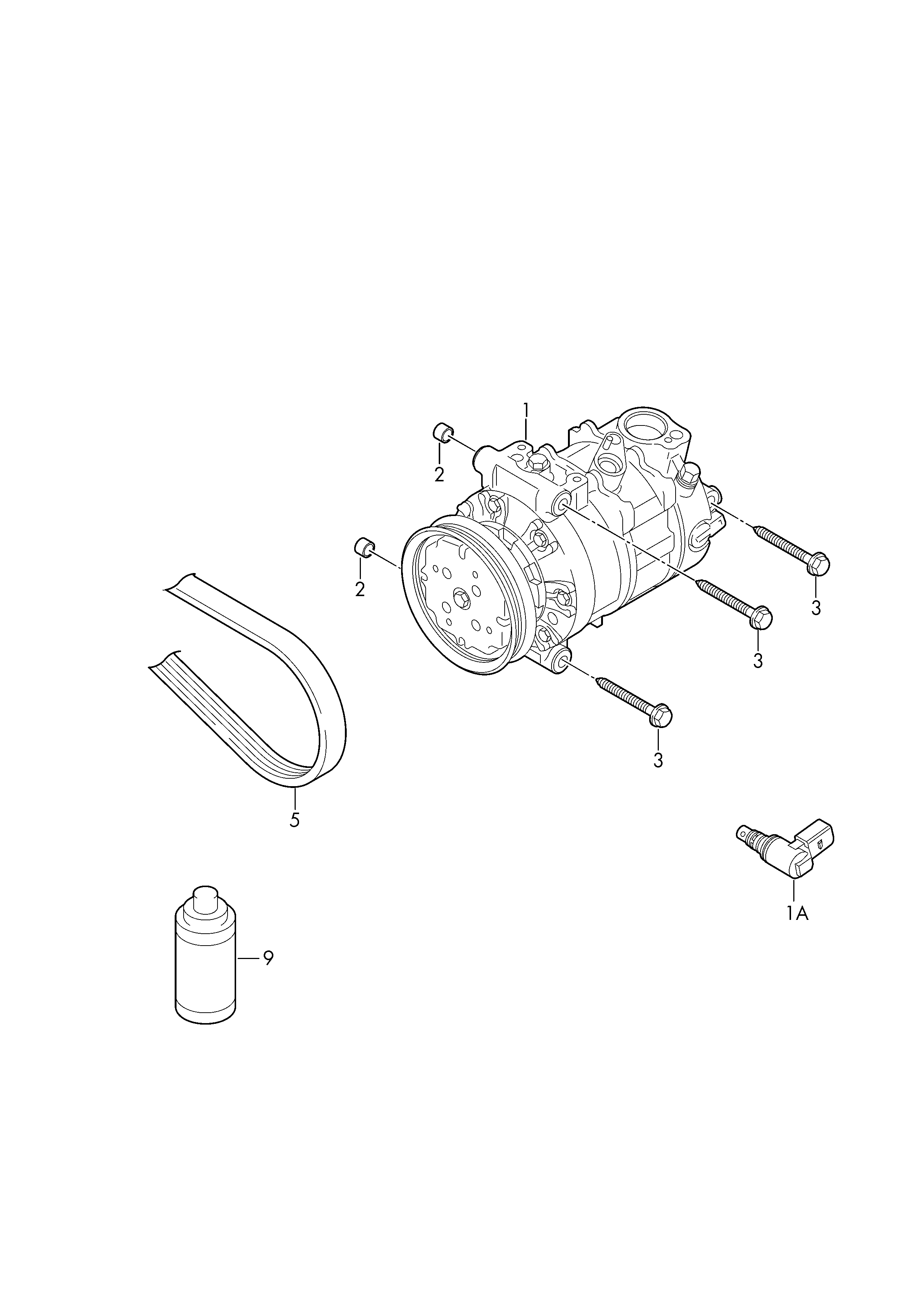 VAG 5Q0 820 803 F - Compressore, Climatizzatore www.autoricambi360.it