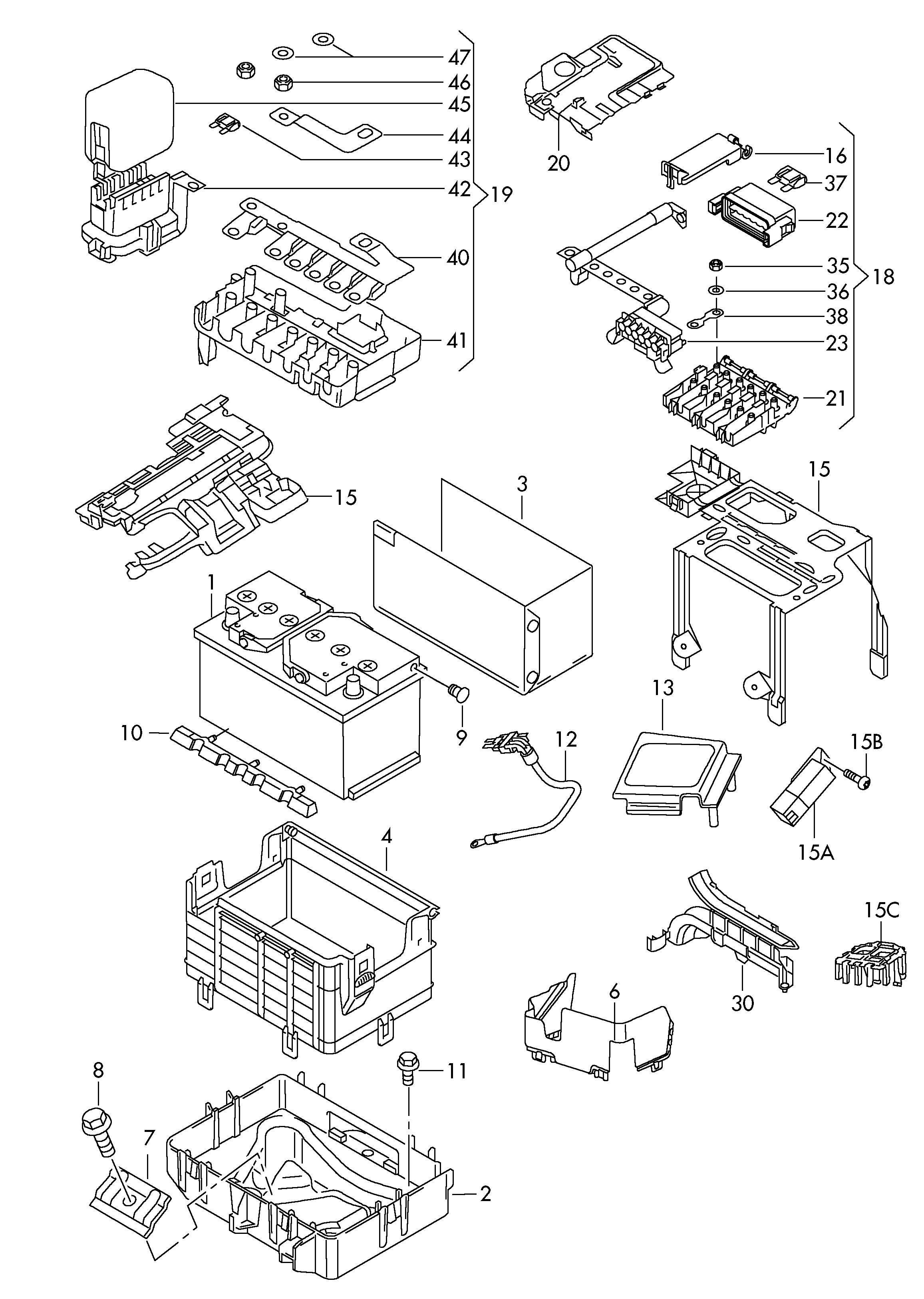 VAG JZW 915 105 - Batteria avviamento www.autoricambi360.it