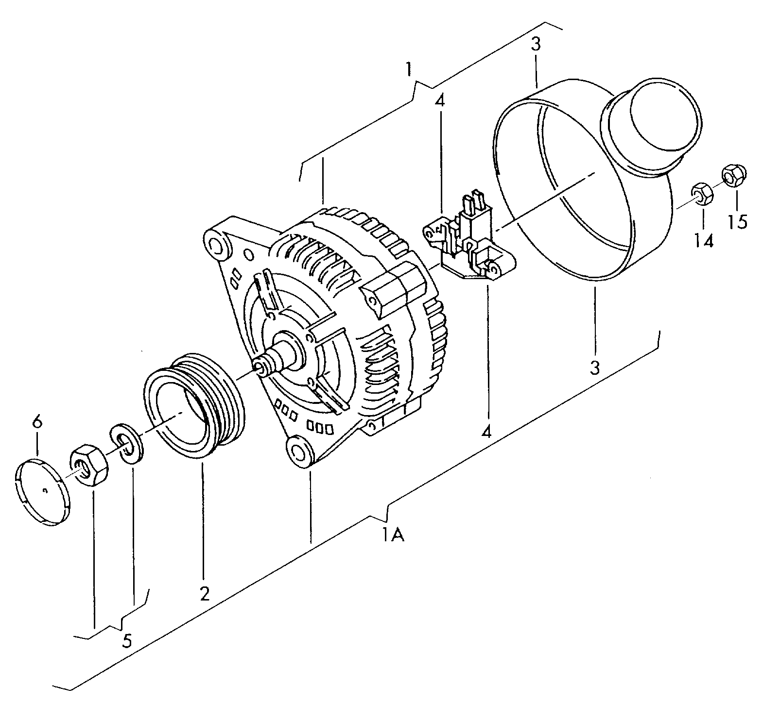 GATES OAP7013 - Puleggia cinghia, Alternatore www.autoricambi360.it