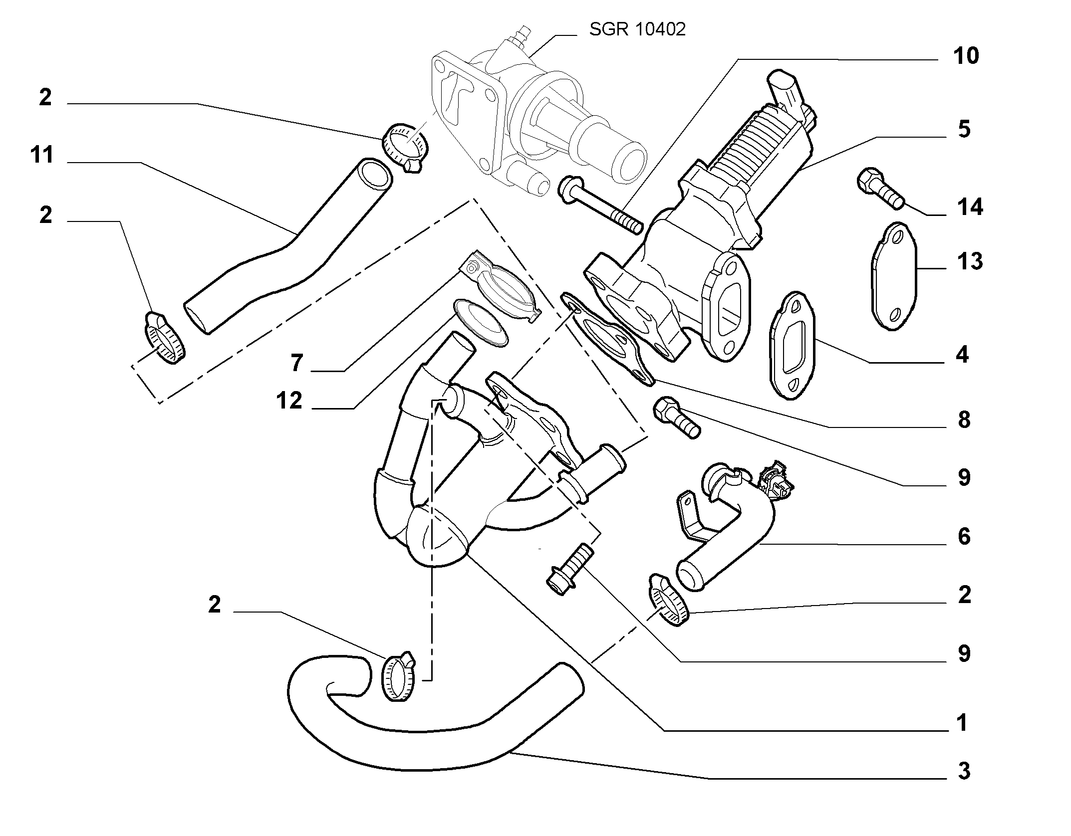 PSA 55219498 - Valvola ricircolo gas scarico-EGR www.autoricambi360.it