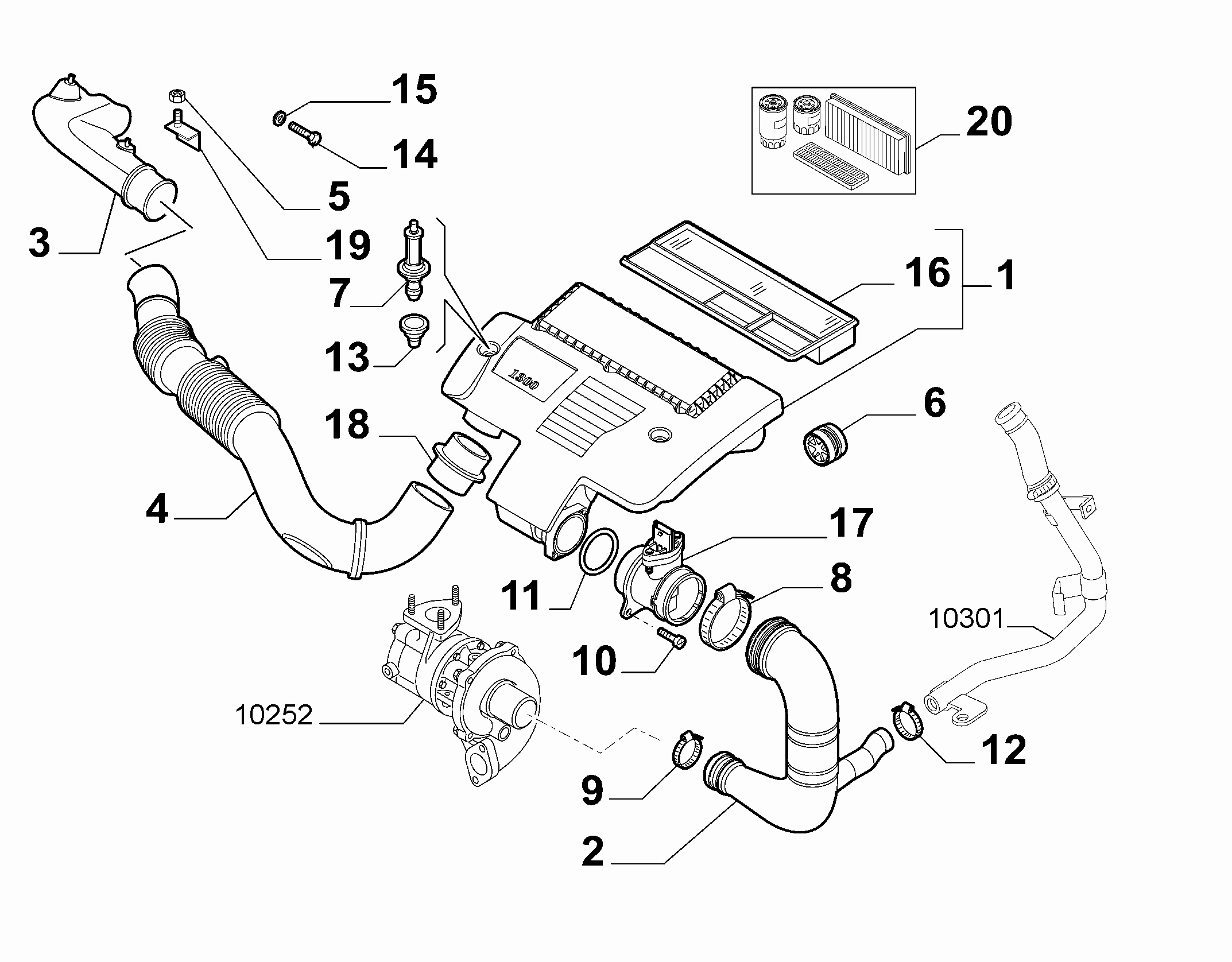 FCA 51775324 - Filtro aria www.autoricambi360.it