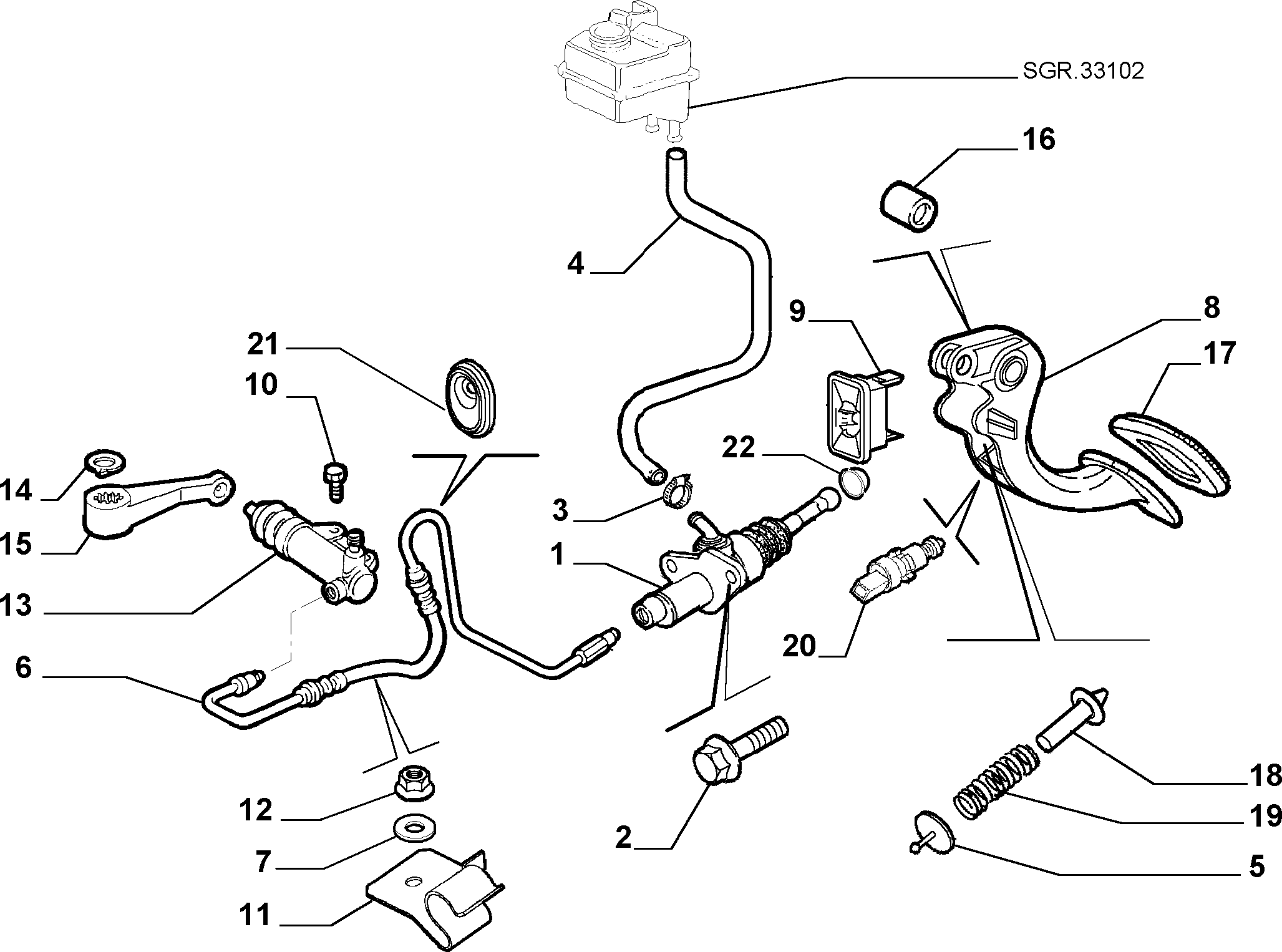 FCA 71736224 - Rivestimento pedale, Pedale frizione www.autoricambi360.it