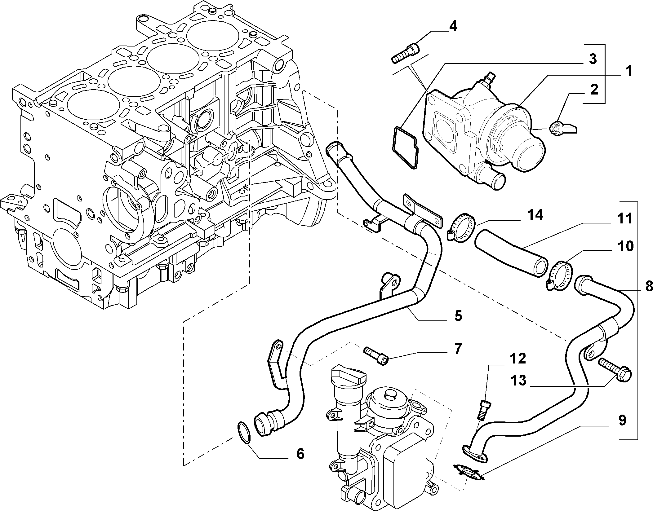 PSA 55 202 373 - Termostato, Refrigerante www.autoricambi360.it