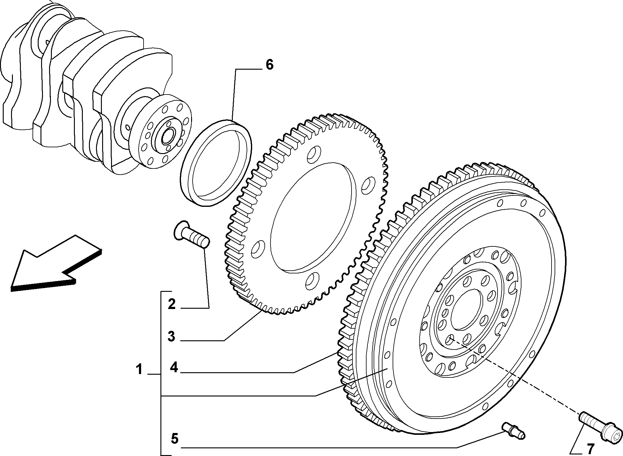 FCA 55180937 - Paraolio, Albero a gomiti www.autoricambi360.it
