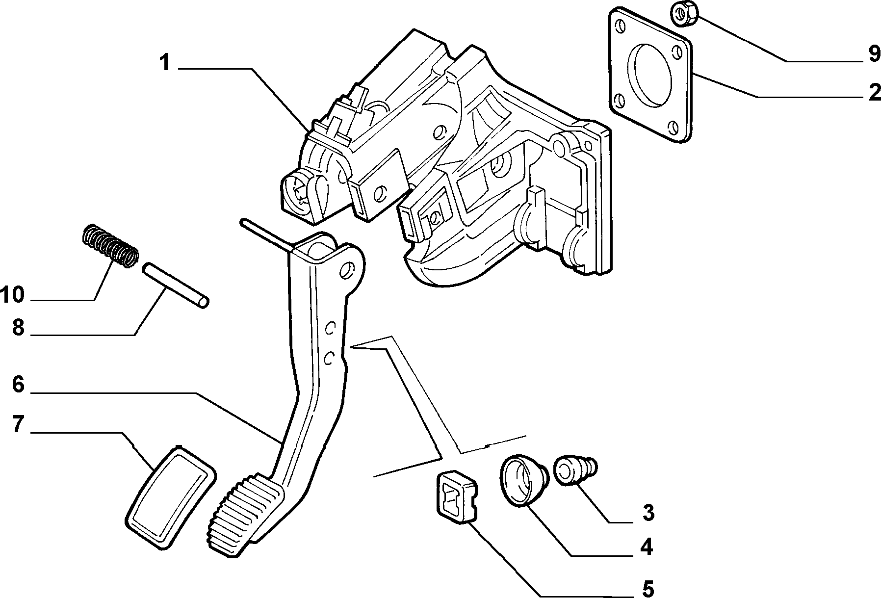 FCA 51778057 - Rivestimento pedale, Pedale del freno www.autoricambi360.it