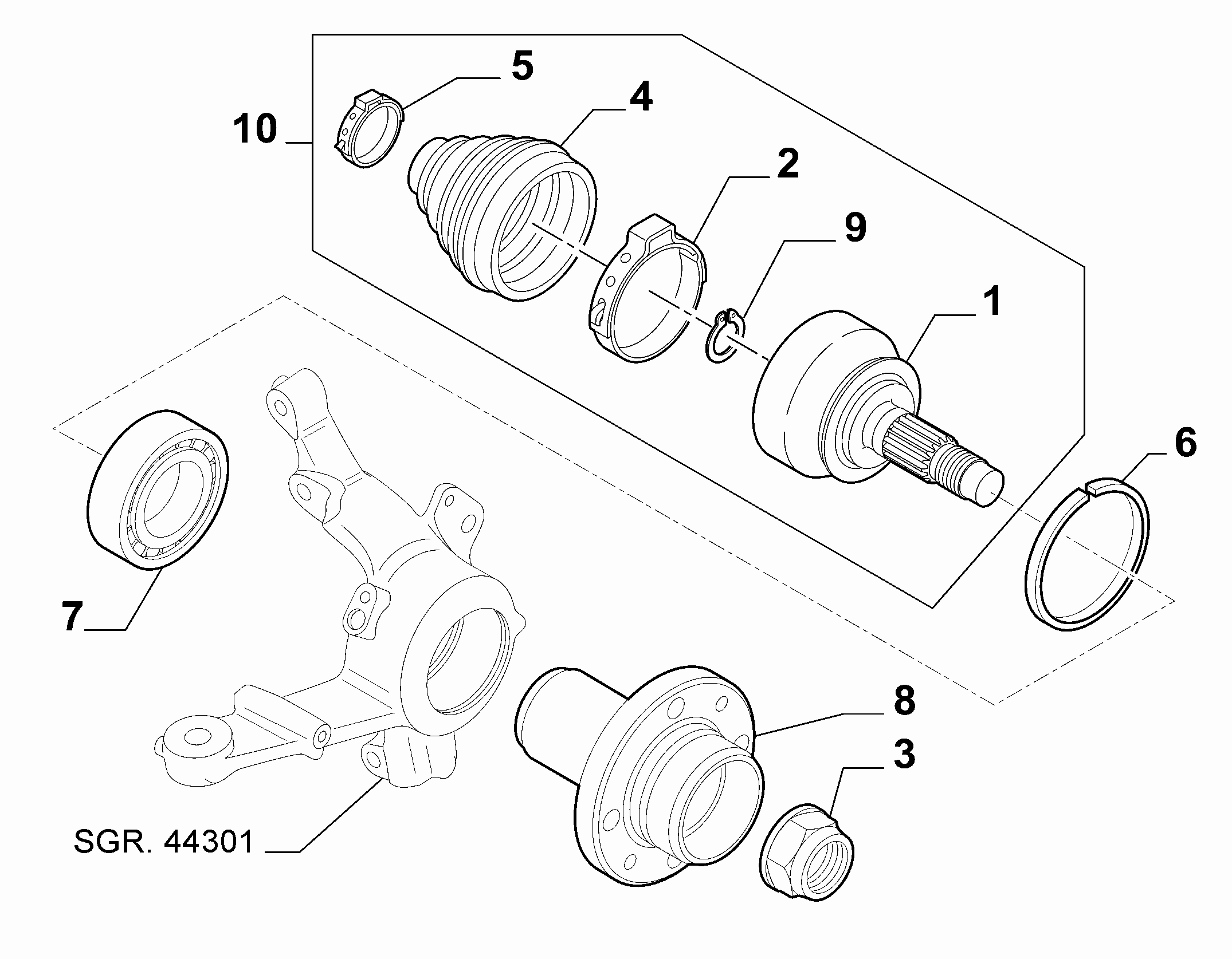 FCA 46529970 - Kit cuscinetto ruota www.autoricambi360.it