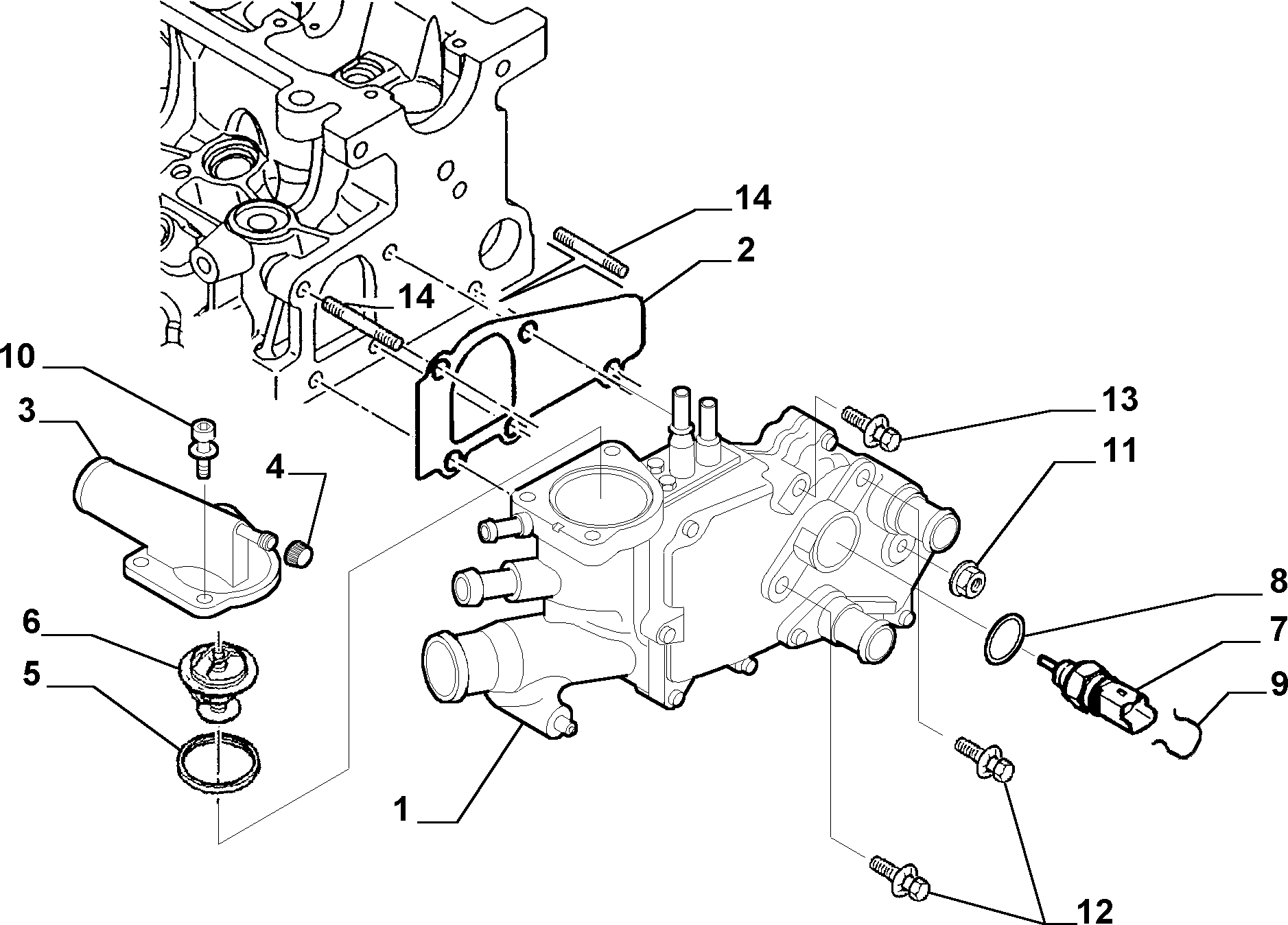 FCA 9616090180 - Termostato, Refrigerante www.autoricambi360.it