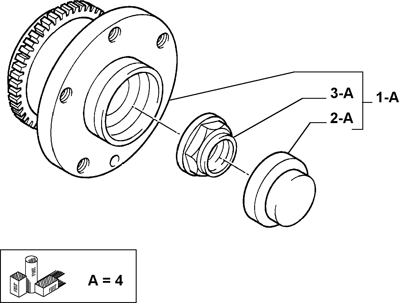 FCA 71714474 - Kit cuscinetto ruota www.autoricambi360.it