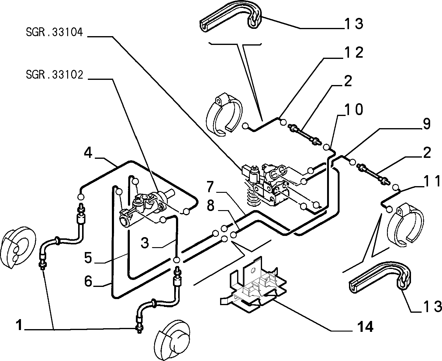FCA 1472157080 - Flessibile del freno www.autoricambi360.it