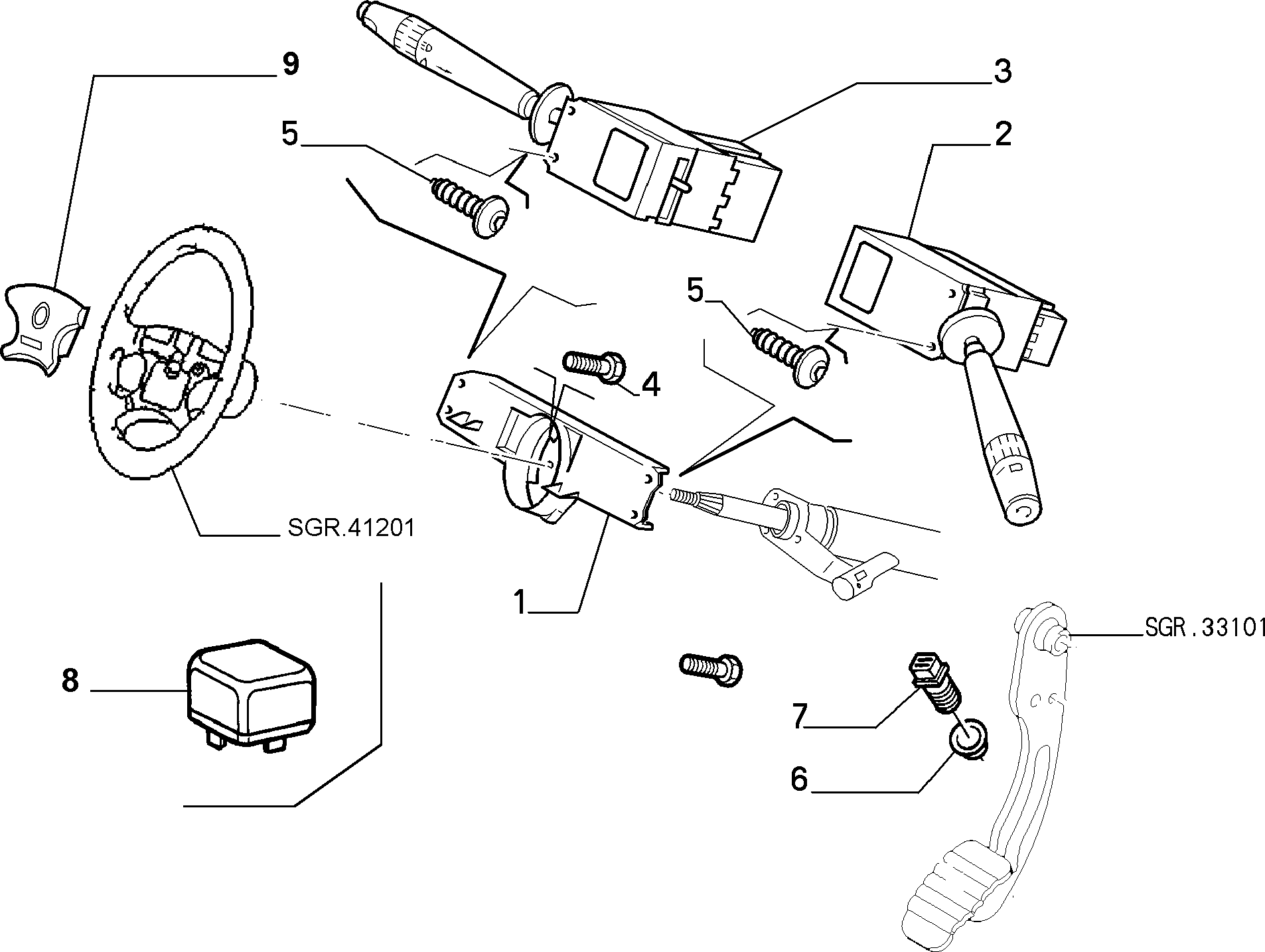 FCA 9653868380 - Interruttore luce freno www.autoricambi360.it