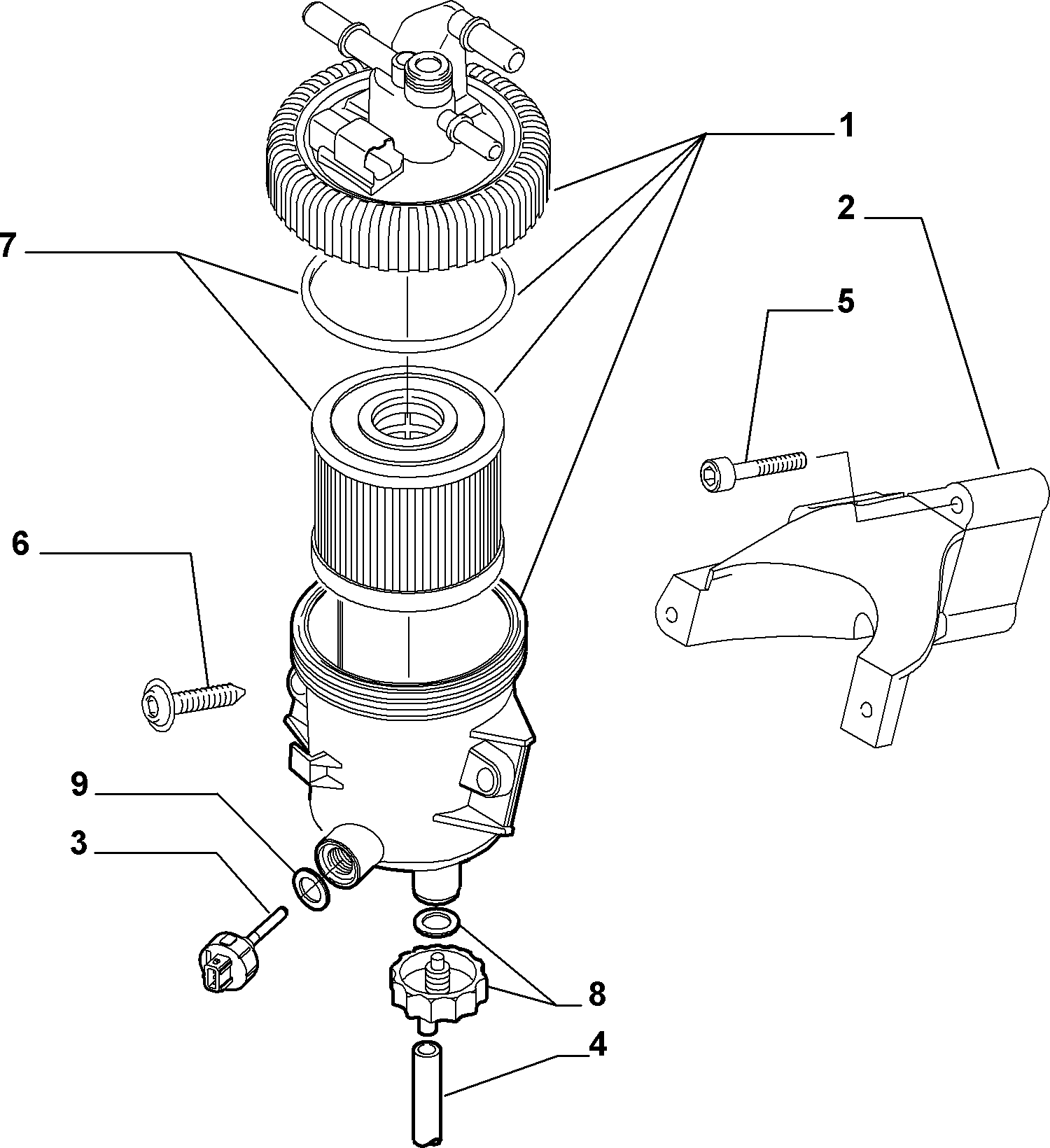 FCA 9401906768 - Filtro carburante www.autoricambi360.it