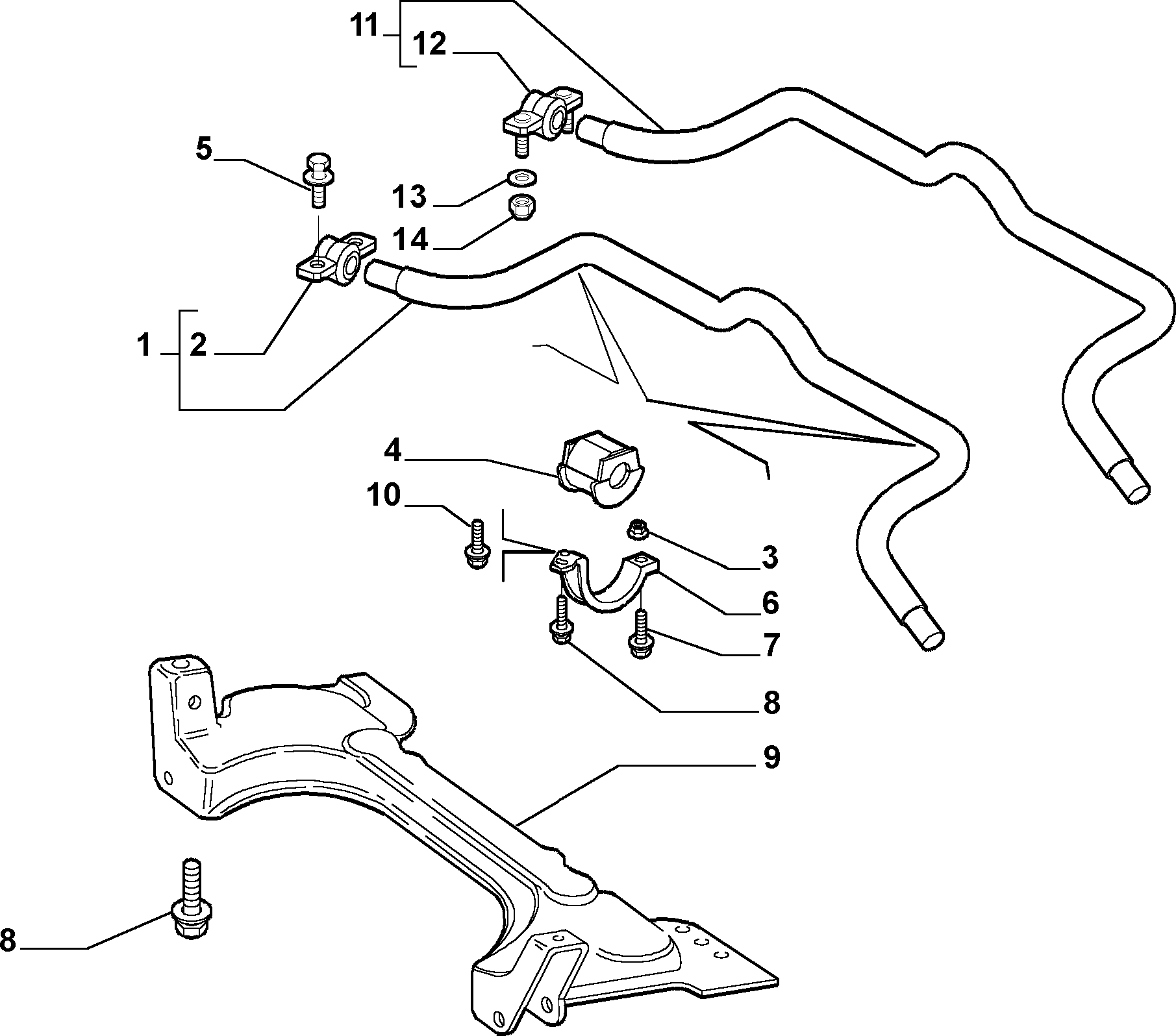 FCA 46738808 - Supporto, Barra accoppiamento stabilizzatore www.autoricambi360.it