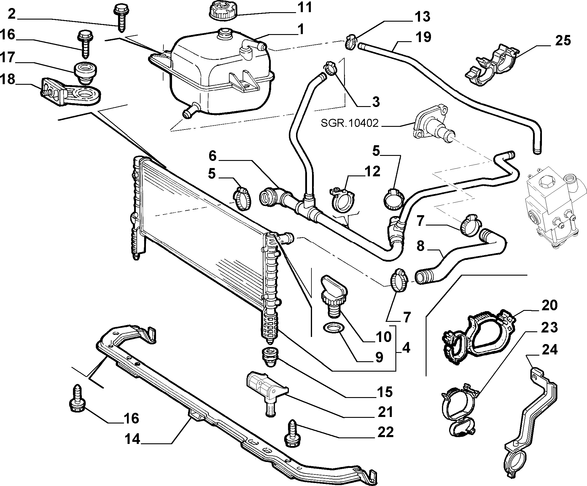 FCA 51 811 408 - Serbatoio compensazione, Refrigerante www.autoricambi360.it