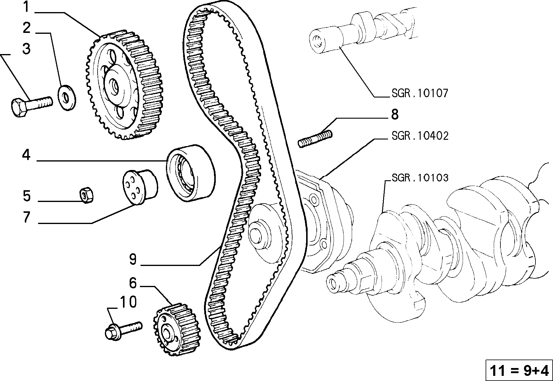 FCA 71740977 - Rullo tenditore, Cinghia dentata www.autoricambi360.it