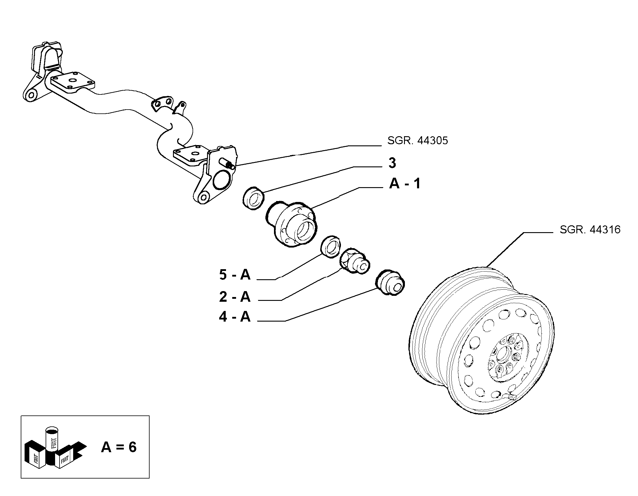 FCA 71753819 - Kit cuscinetto ruota www.autoricambi360.it