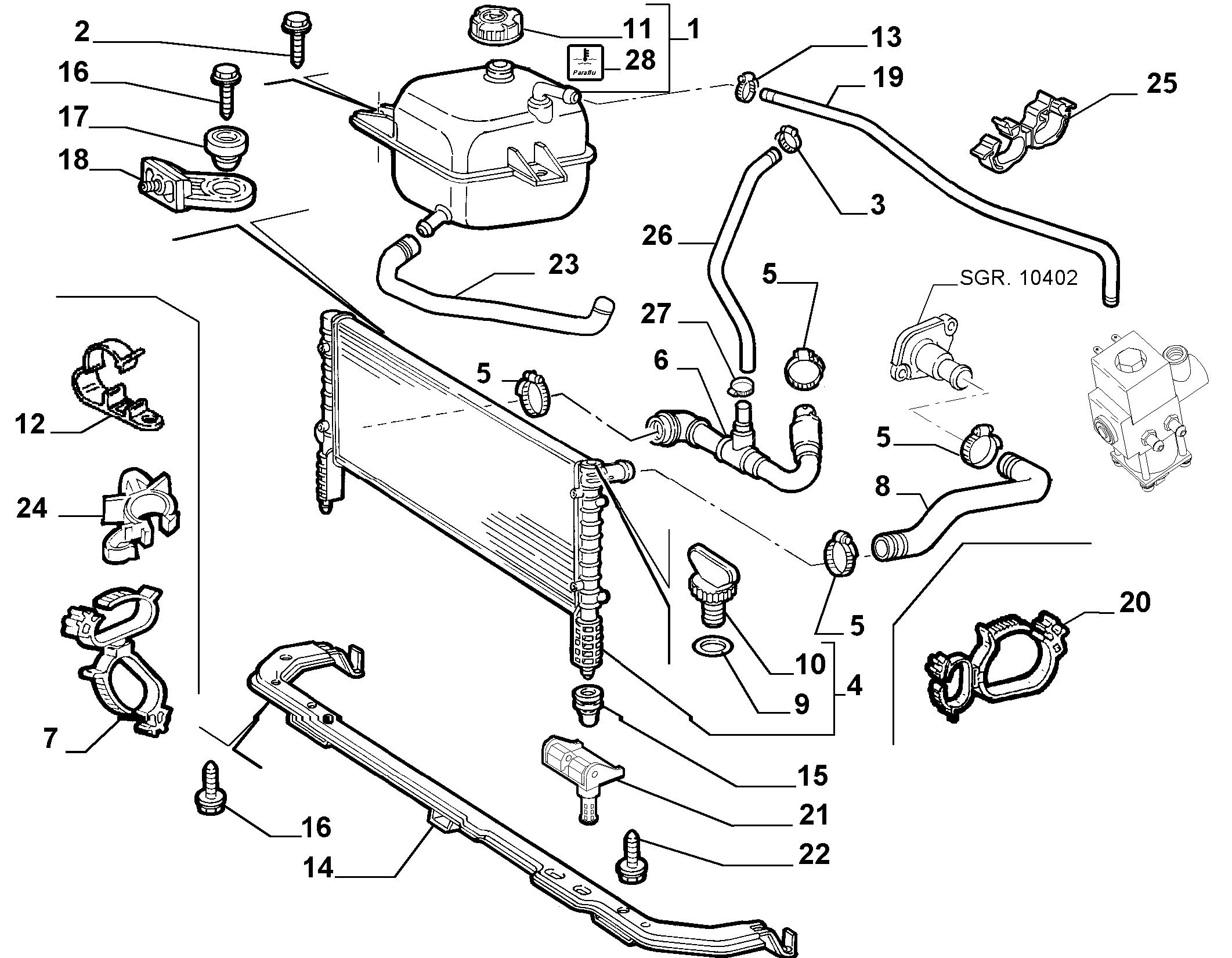 FCA 51 811 408 - Serbatoio compensazione, Refrigerante www.autoricambi360.it